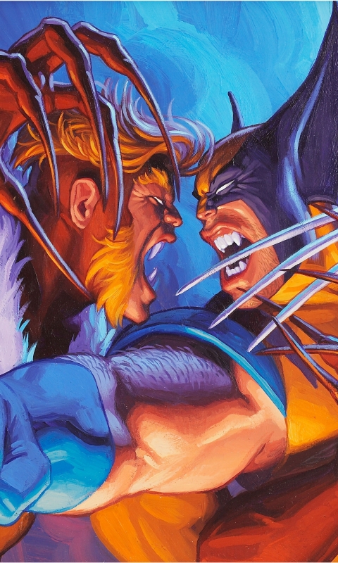 Download mobile wallpaper X Men, Wolverine, Comics, Sabertooth for free.