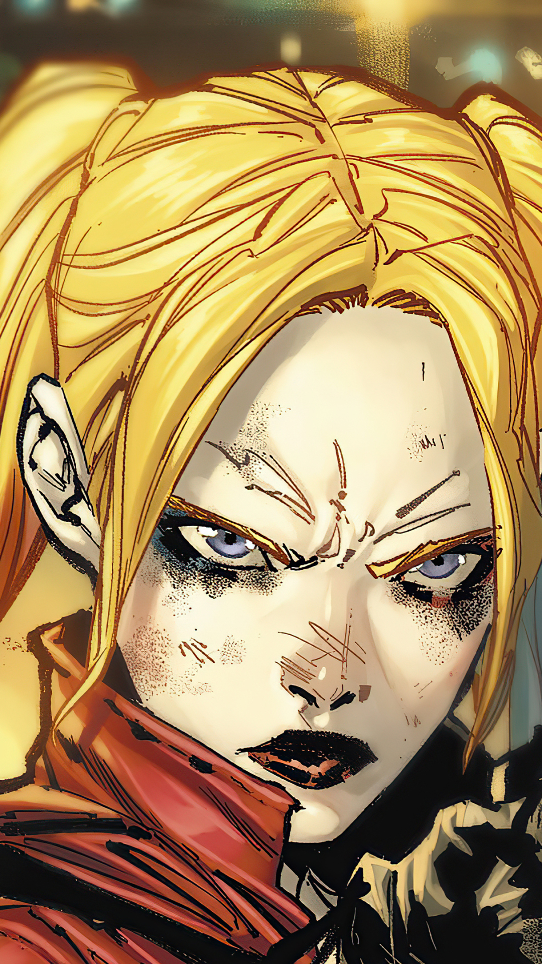 Download mobile wallpaper Blonde, Blue Eyes, Comics, Harley Quinn, Dc Comics for free.