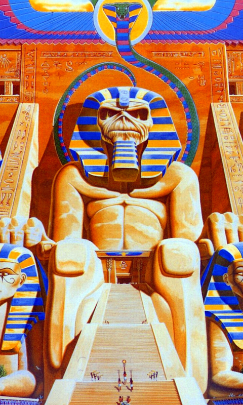 Download mobile wallpaper Music, Iron Maiden, Powerslave for free.