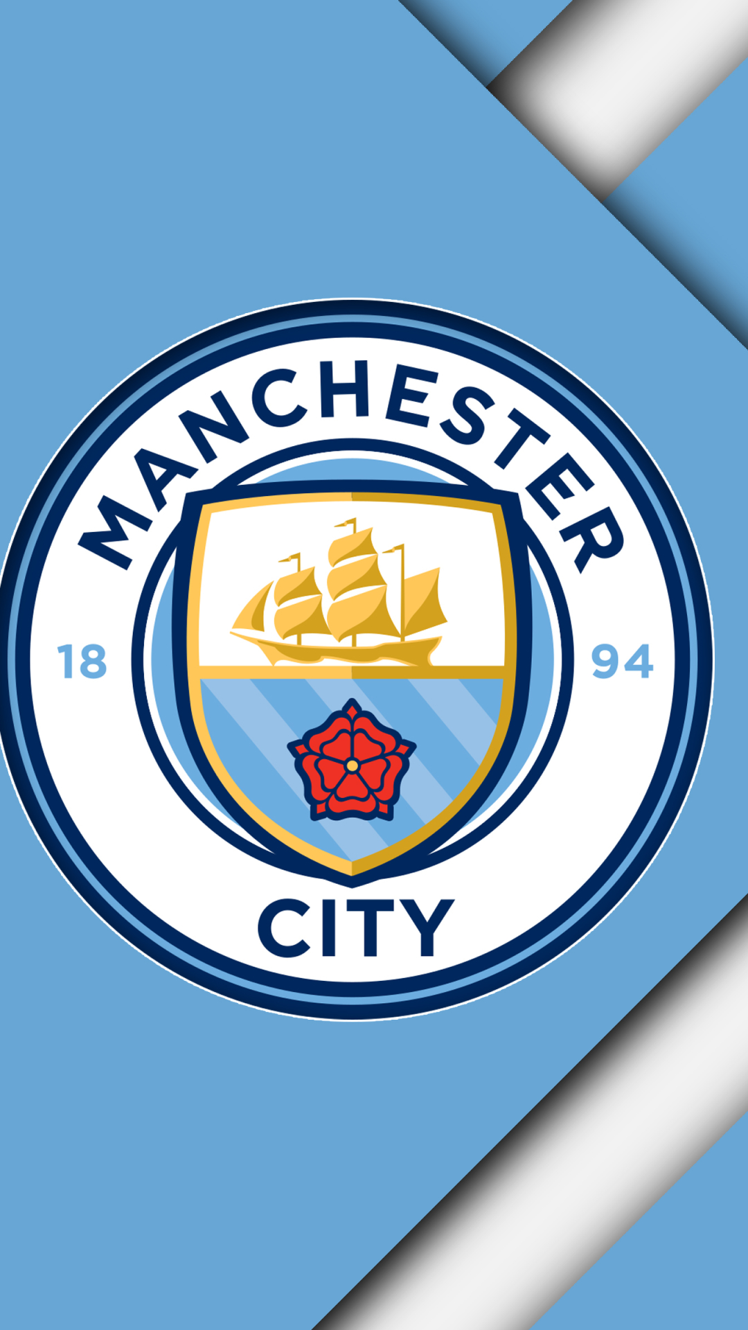 Download mobile wallpaper Sports, Logo, Soccer, Manchester City F C for free.