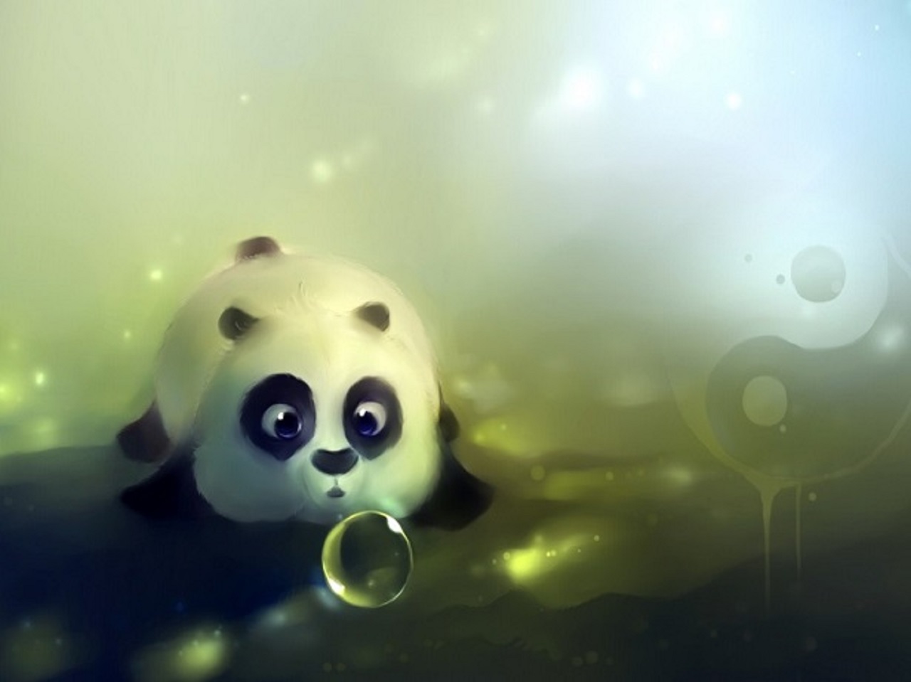 Handy-Wallpaper Tiere, Panda kostenlos herunterladen.