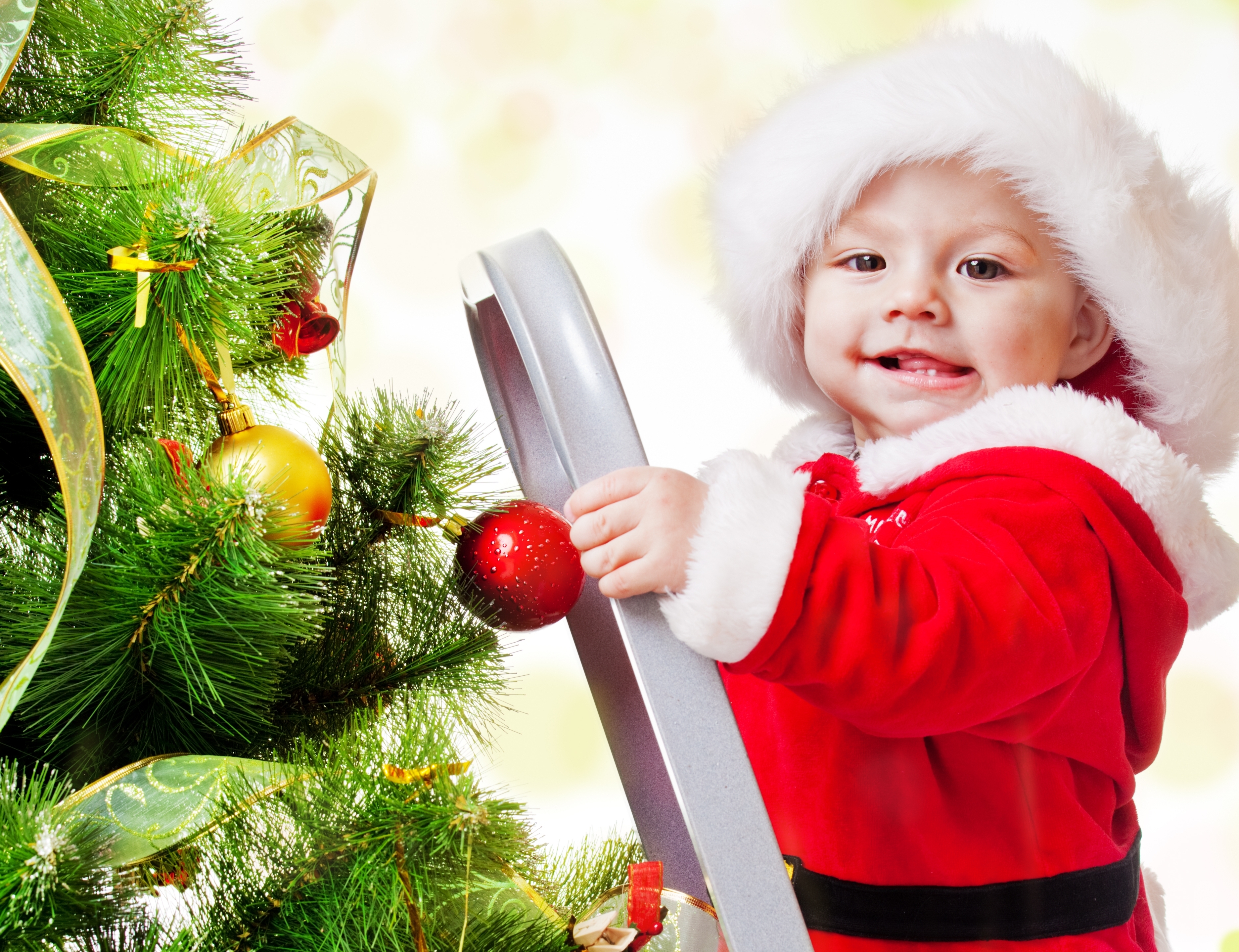 Handy-Wallpaper Feiertage, Weihnachten, Weihnachtsschmuck, Baby kostenlos herunterladen.