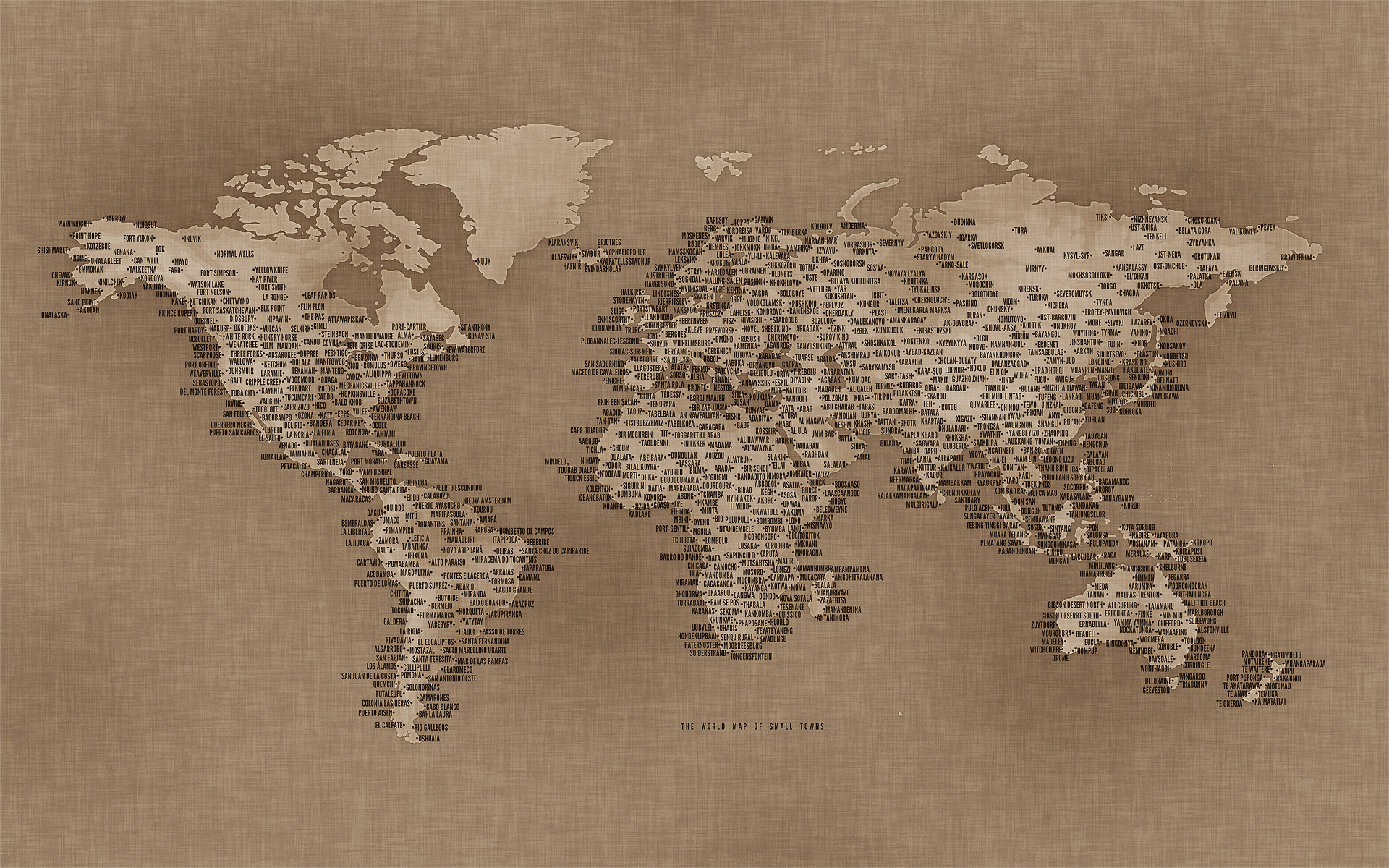 Panoramic Wallpapers World Map 
