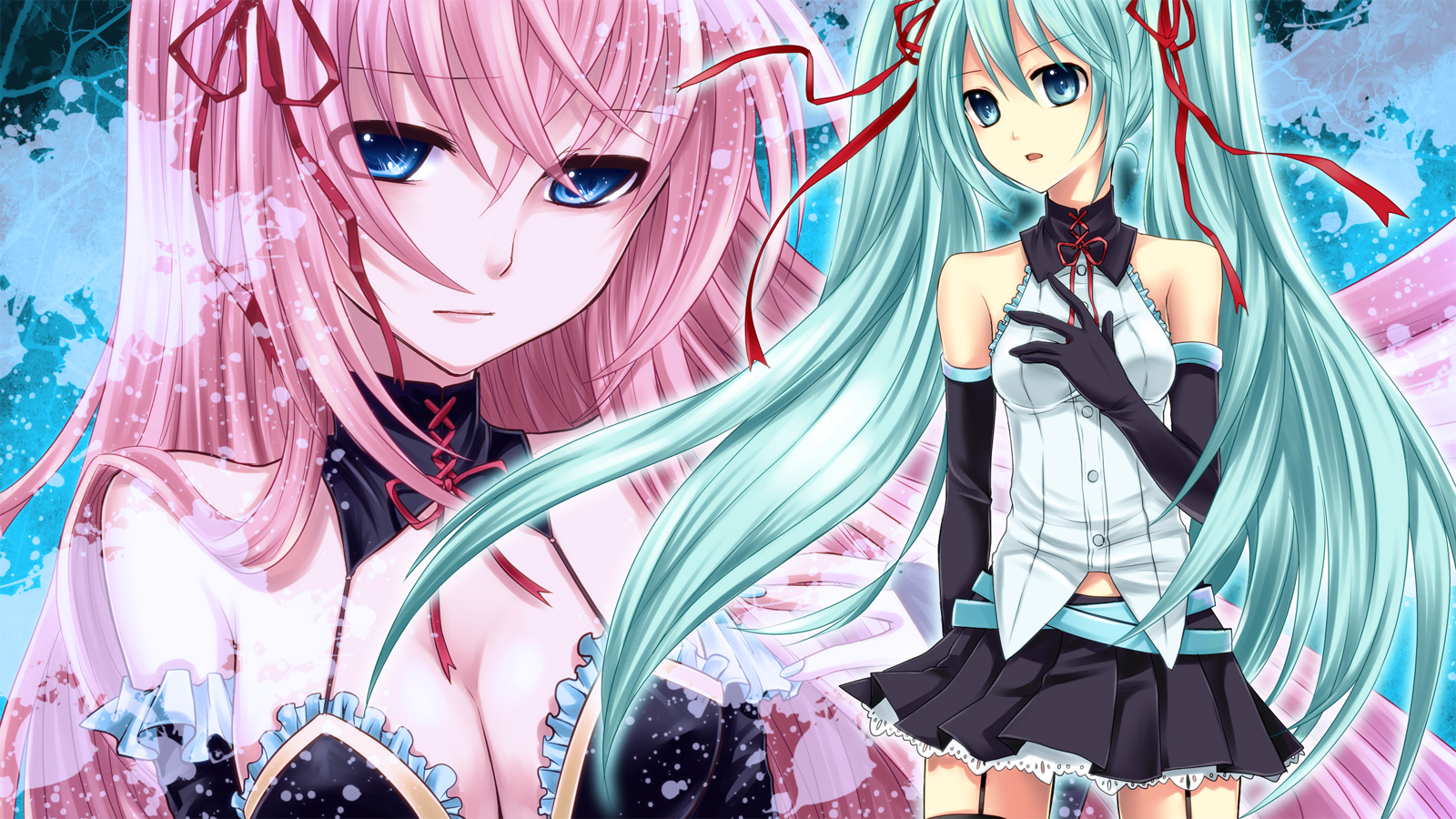 Download mobile wallpaper Luka Megurine, Vocaloid, Hatsune Miku, Anime for free.