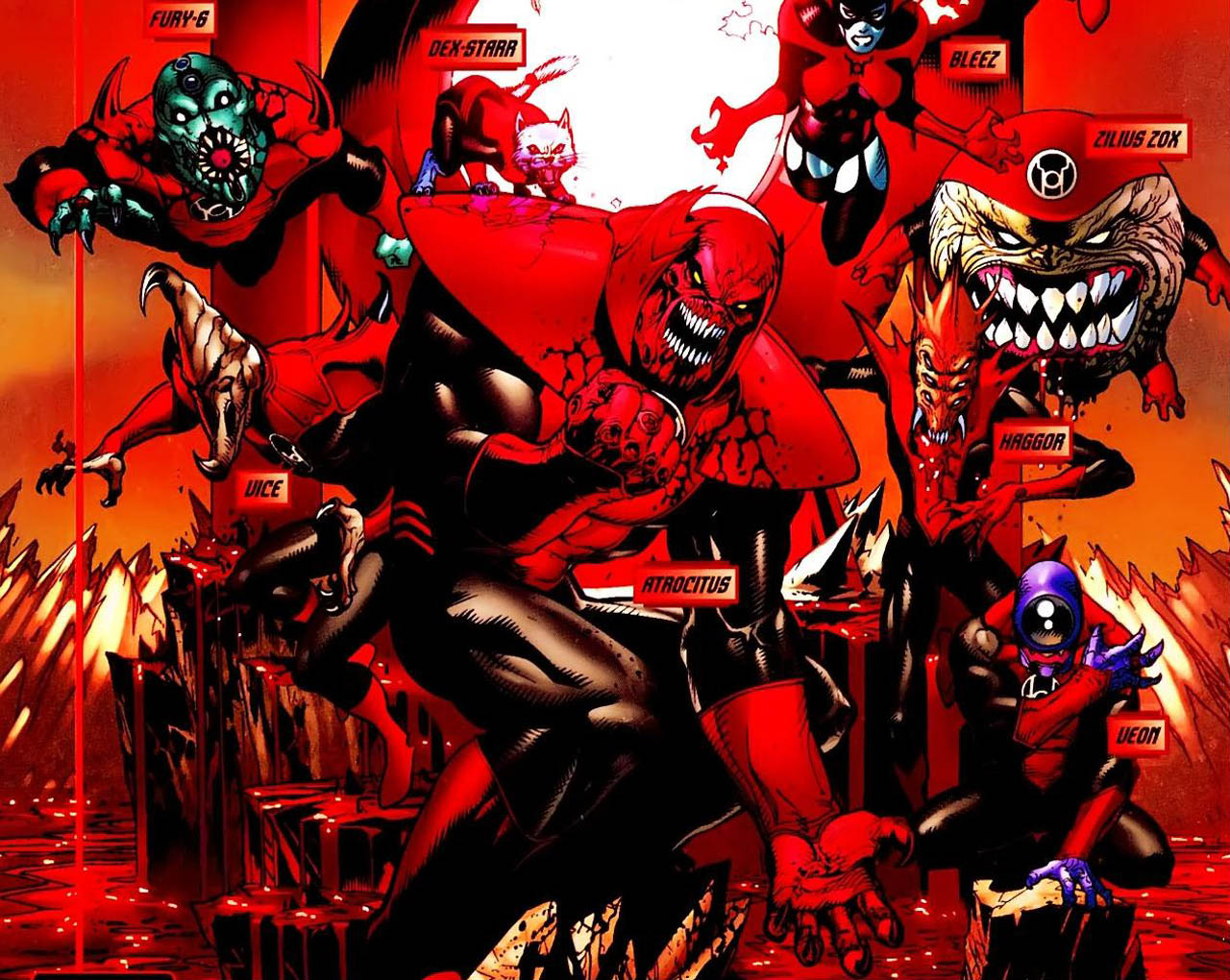 comics, red lantern corps