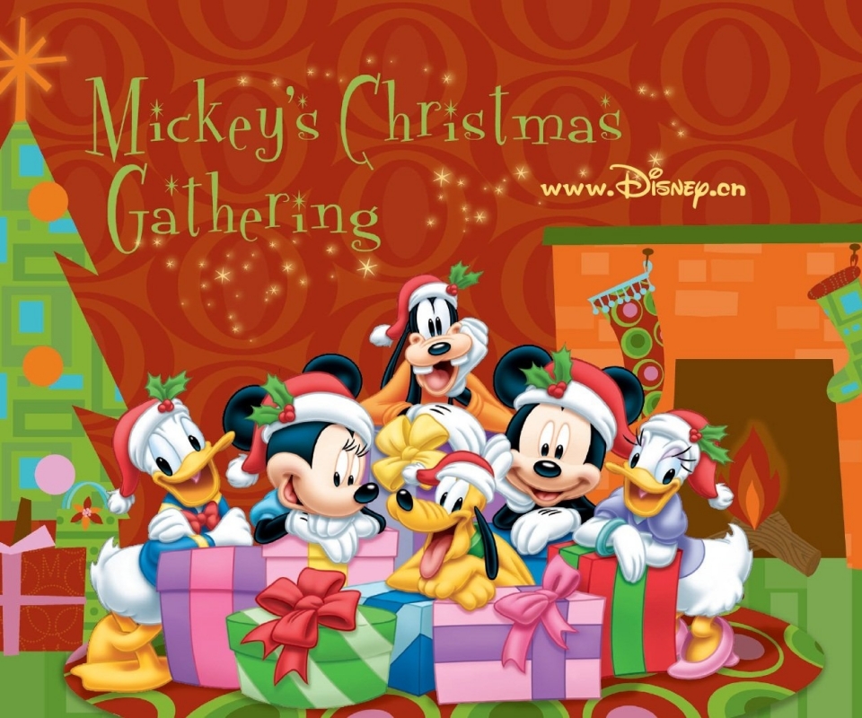 1219353 baixar papel de parede feriados, natal, minnie mouse, pato donald, pata margarida, mickey mouse, pateta, feliz natal - protetores de tela e imagens gratuitamente
