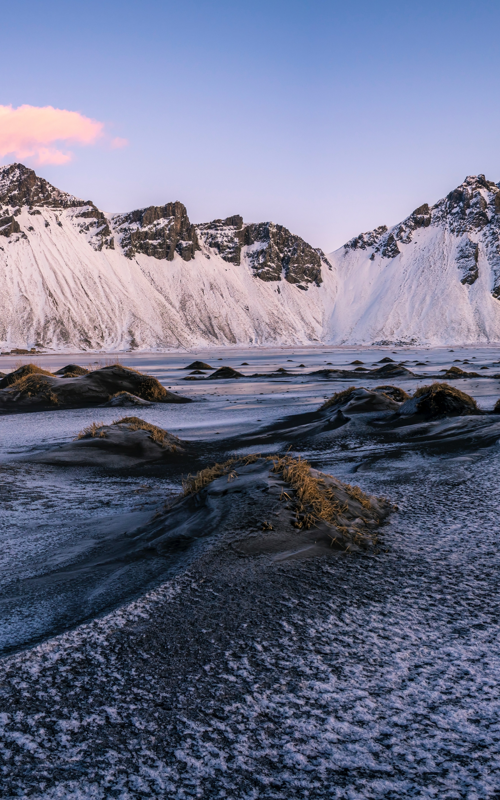 無料モバイル壁紙山, 地球, アイスランド, 山岳, ヴェストラホルンをダウンロードします。