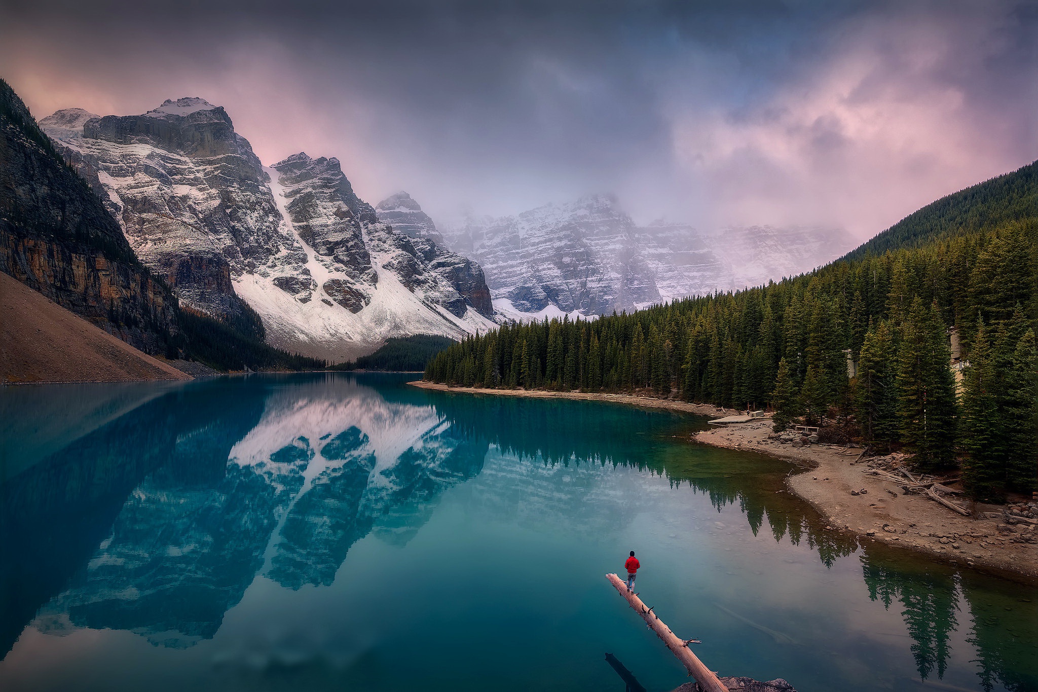 Download mobile wallpaper Lakes, Mountain, Lake, Reflection, Photography, Moraine Lake, Canadian Rockies for free.