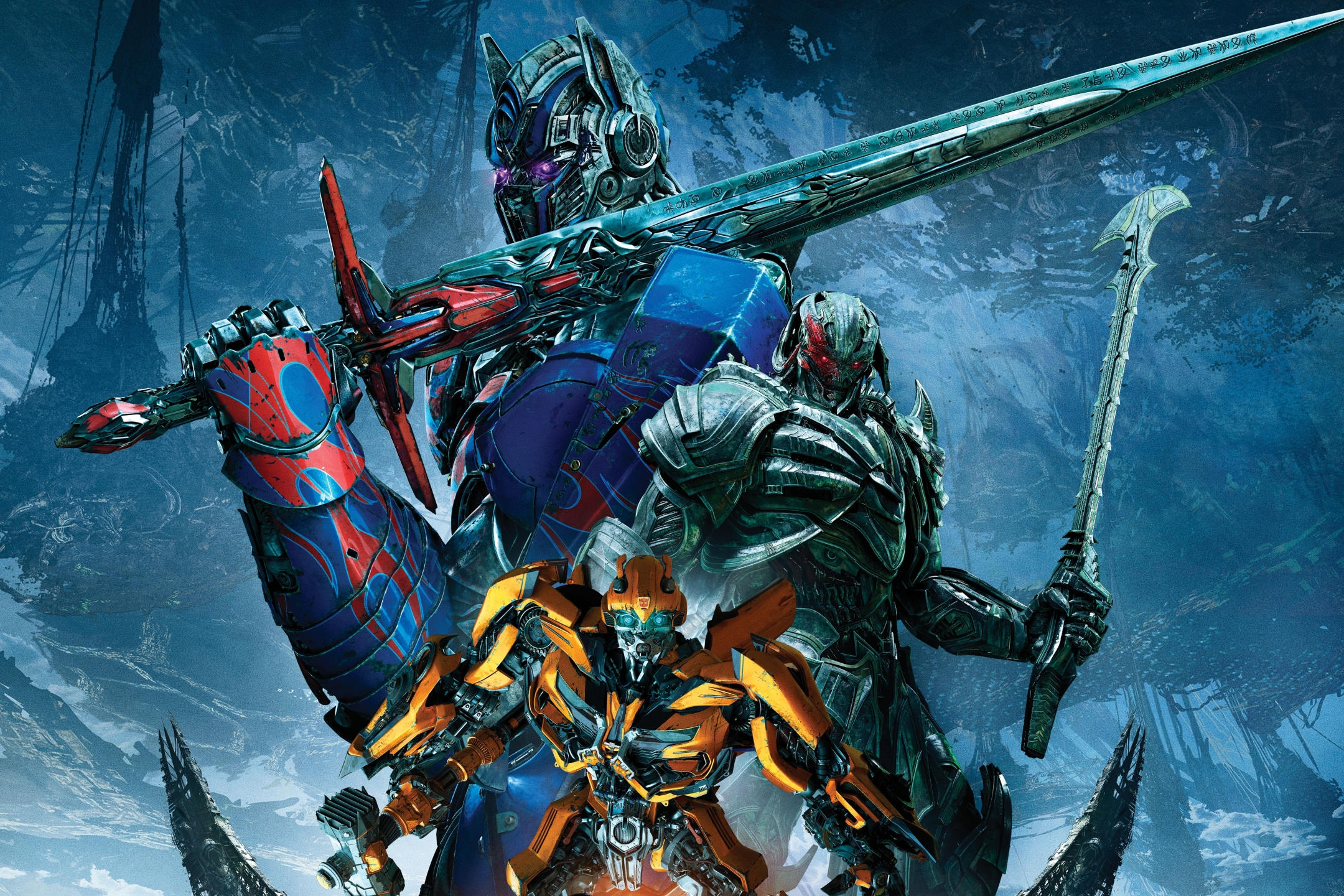 bumblebee (transformers), movie, transformers: the last knight, megatron, optimus prime, transformers