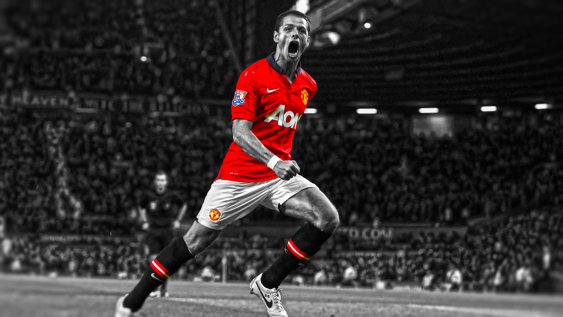 Laden Sie das Sport, Fußball, Manchester United, Javier Hernández-Bild kostenlos auf Ihren PC-Desktop herunter