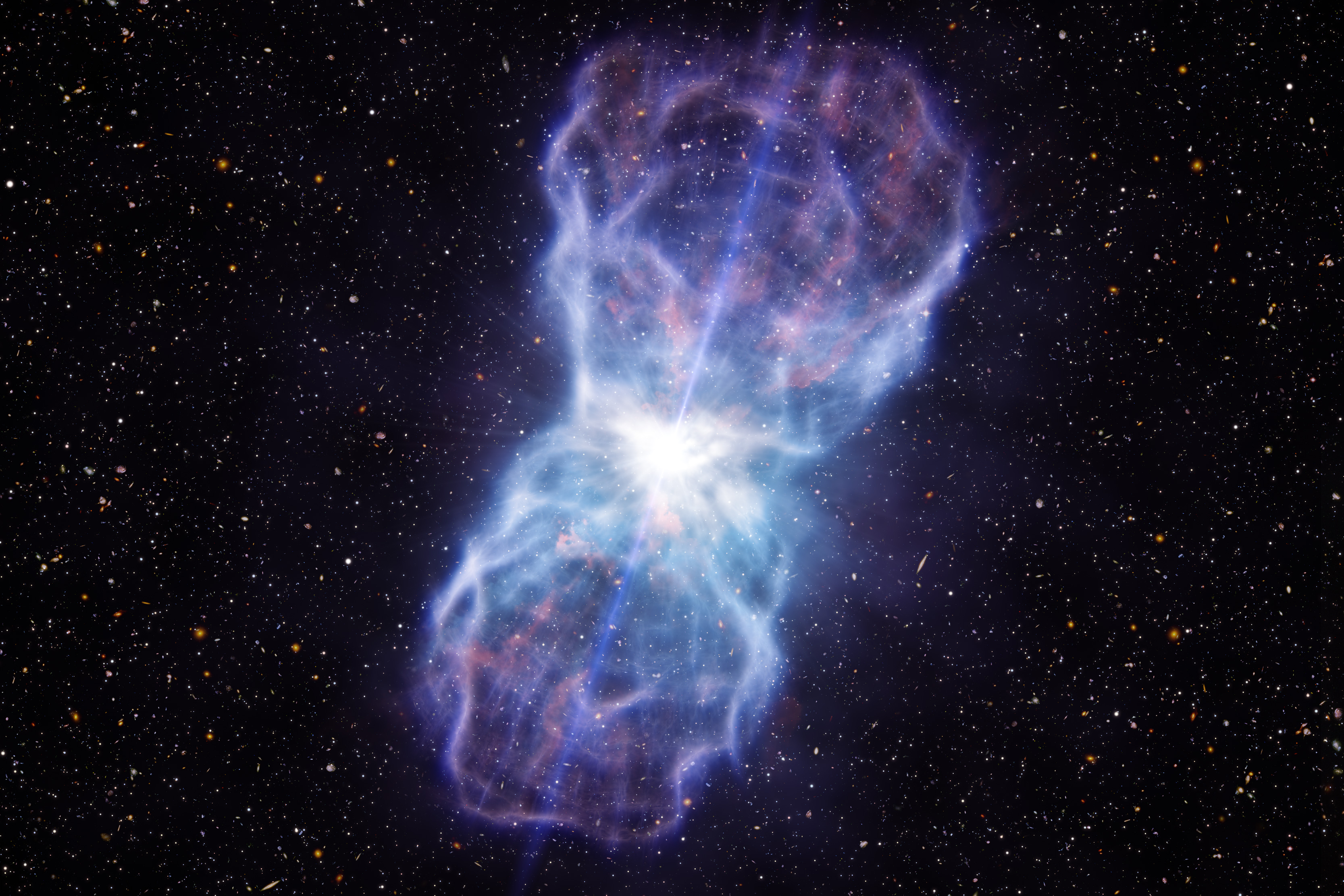 1035108 Hintergrundbild herunterladen science fiction, quasar - Bildschirmschoner und Bilder kostenlos