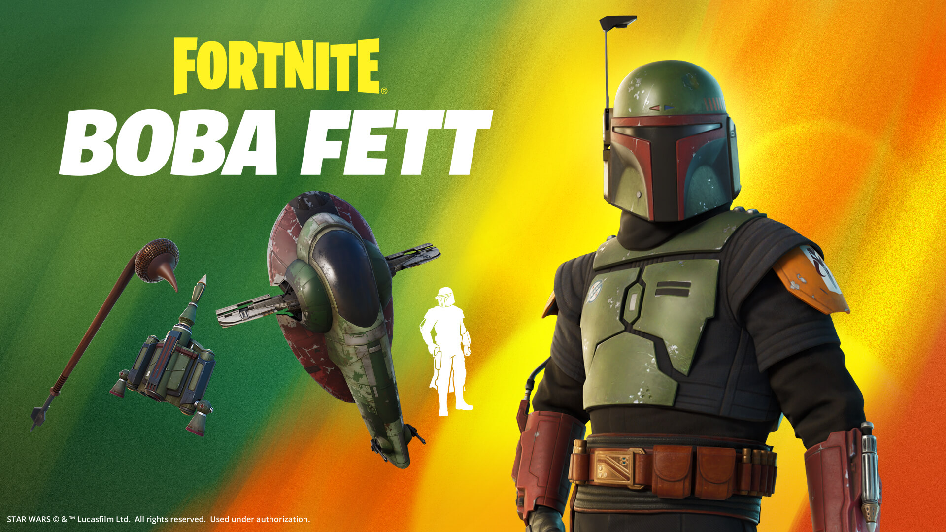 Baixar papel de parede para celular de Videogame, Boba Fett, Fortnite gratuito.