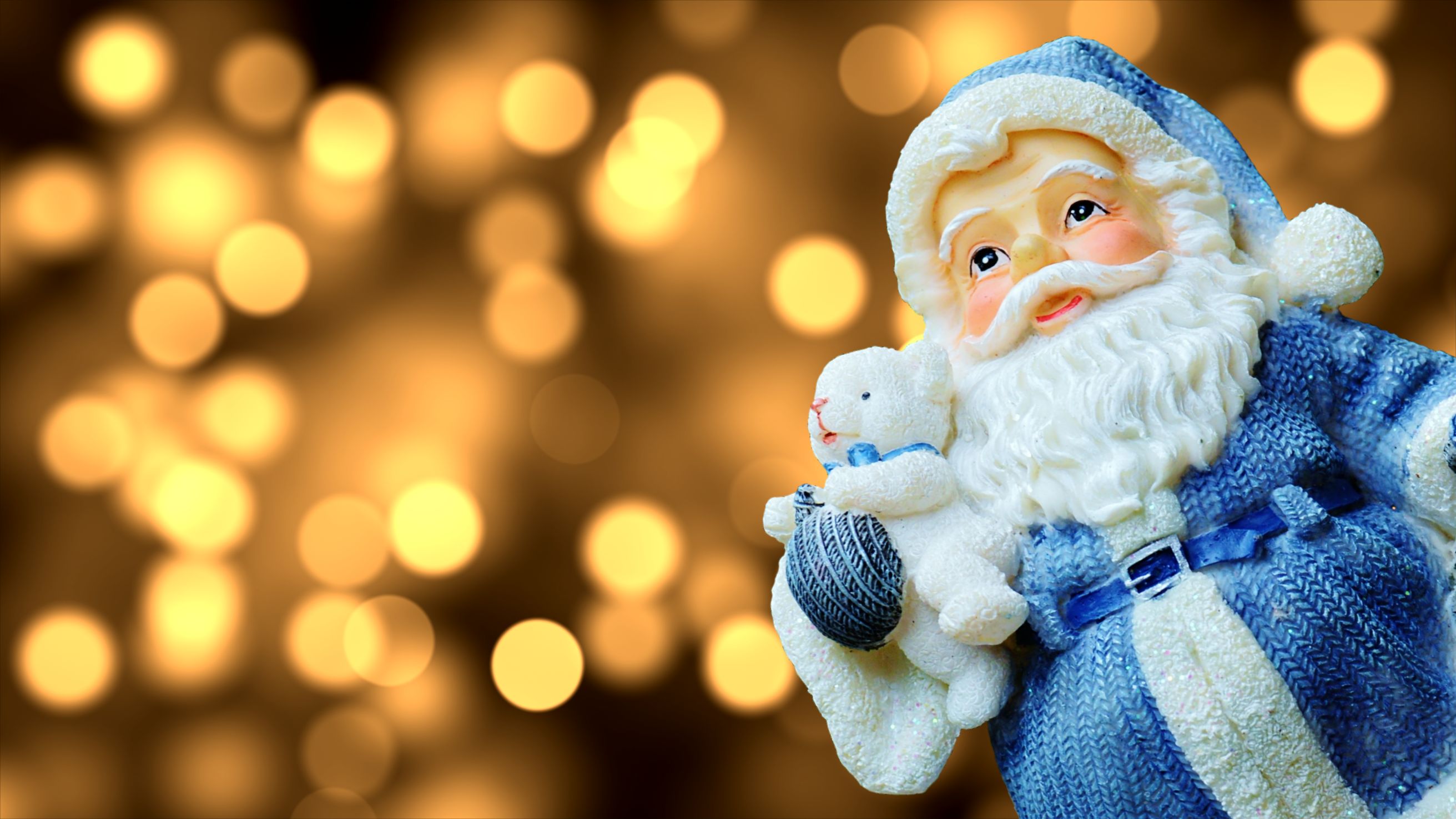 Téléchargez gratuitement l'image Père Noël, Noël, Lumières, Vacances sur le bureau de votre PC