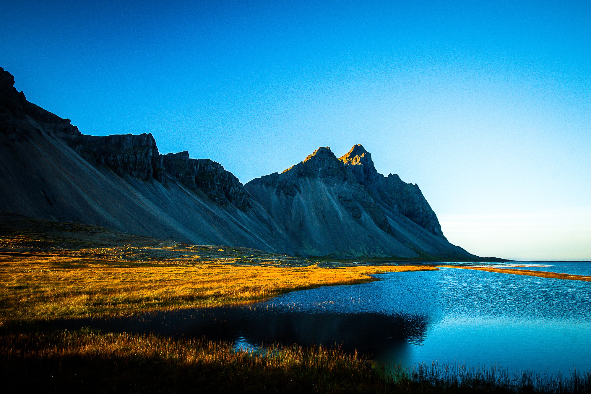 Free download wallpaper Nature, Grass, Mountains, Mountain, Lake, Earth on your PC desktop