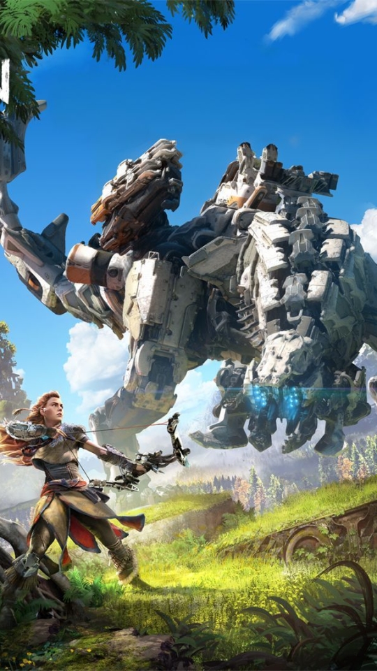 Handy-Wallpaper Computerspiele, Horizon Zero Dawn, Aloy (Horizon Serie) kostenlos herunterladen.