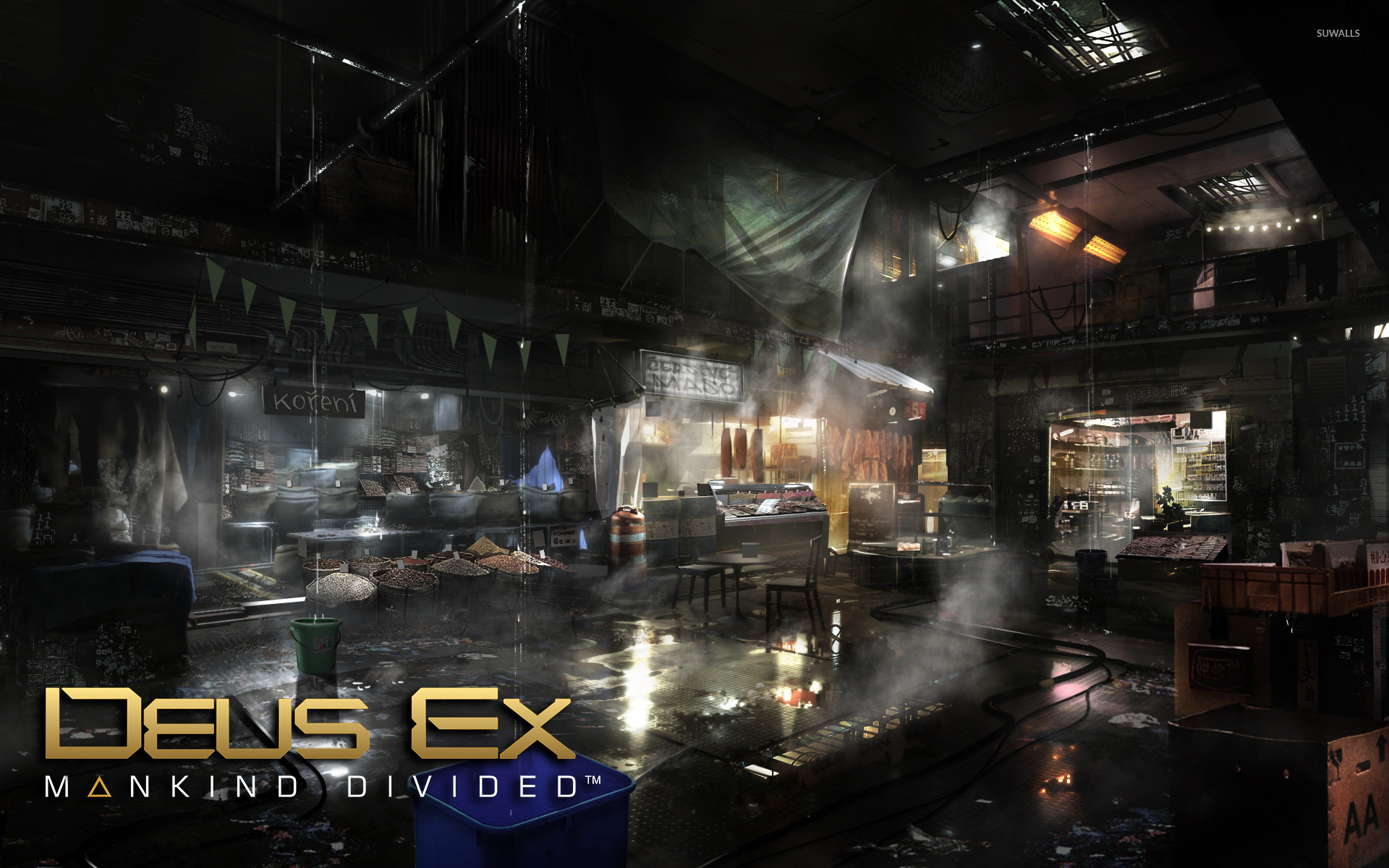 無料モバイル壁紙テレビゲーム, デウスエクス, Deus Ex: 分割された人類をダウンロードします。