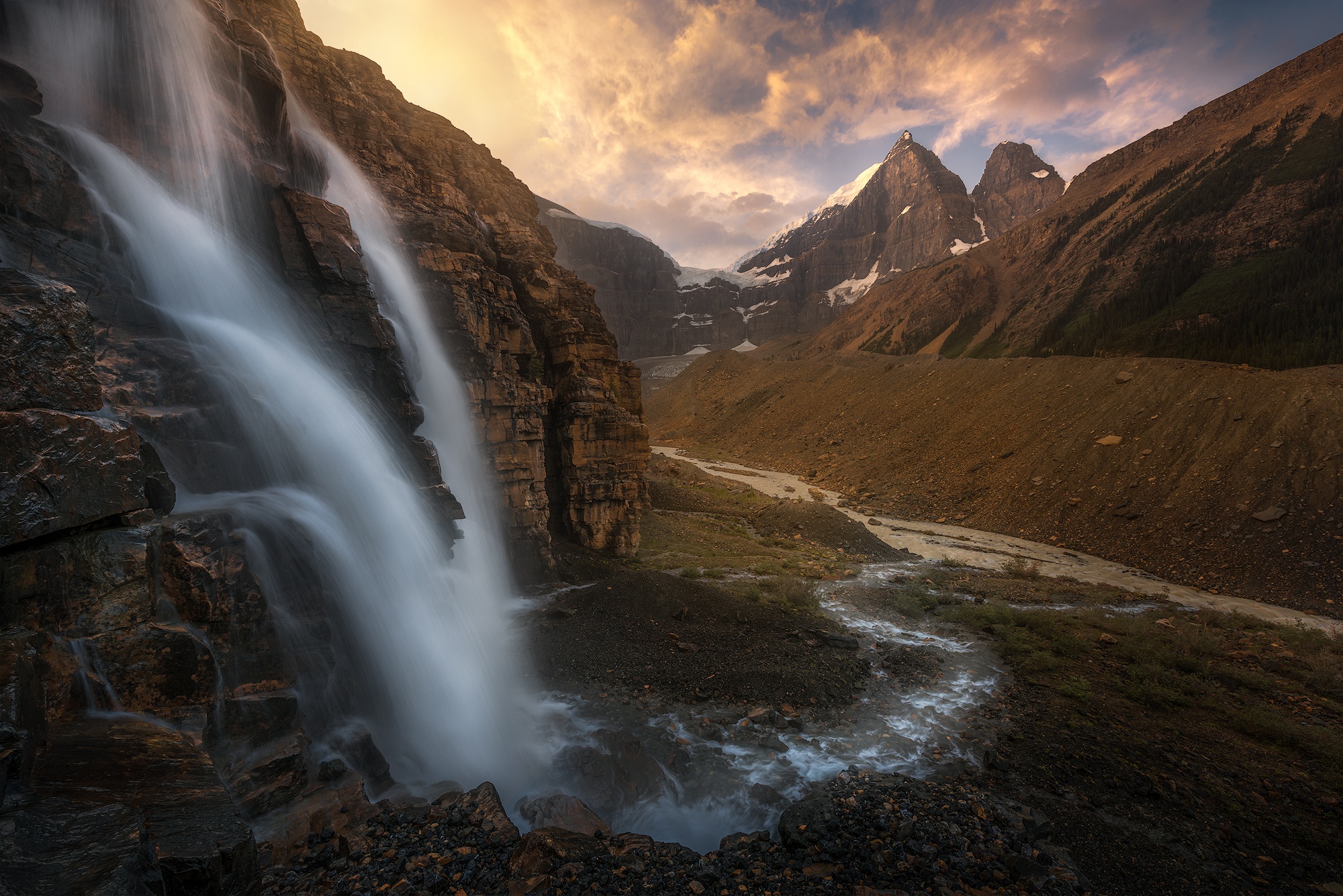 Baixe gratuitamente a imagem Natureza, Cachoeiras, Montanha, Terra/natureza, Cachoeira na área de trabalho do seu PC