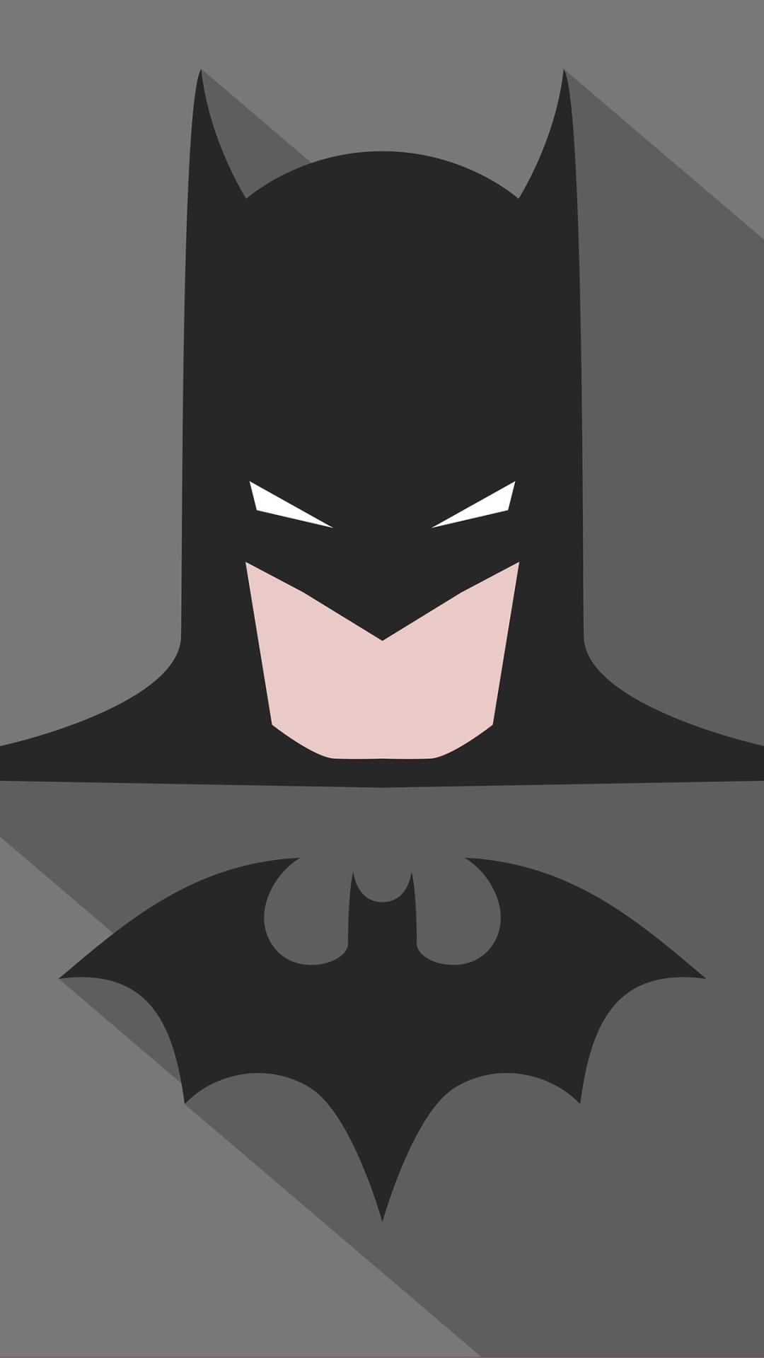 Download mobile wallpaper Batman, Grey, Comics, Minimalist, Dc Comics for free.