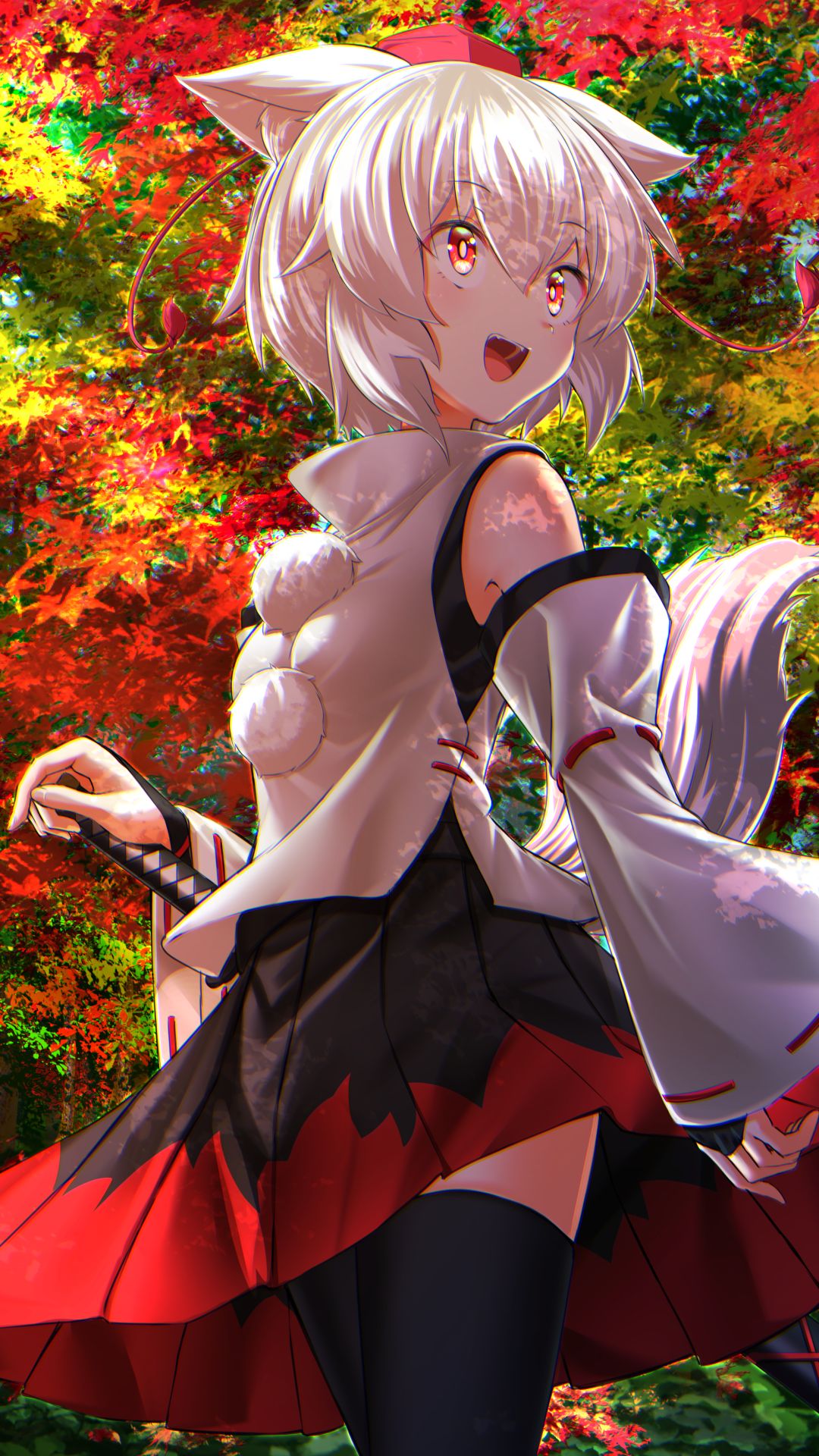 Handy-Wallpaper Animes, Tuhu, Momiji Inubashiri kostenlos herunterladen.