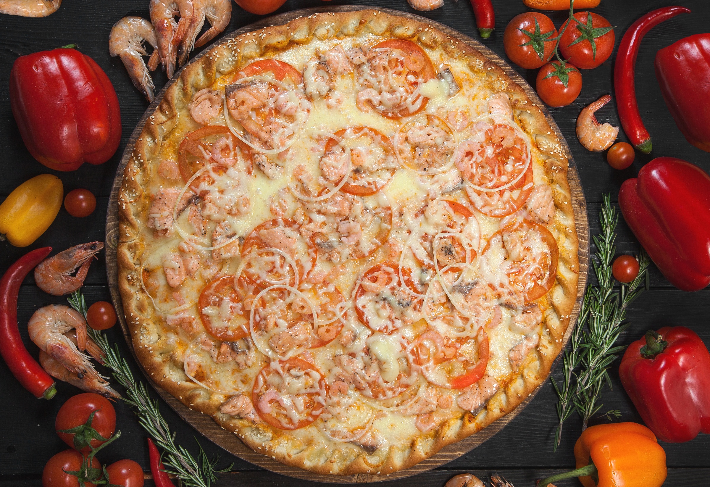 無料モバイル壁紙ピザ, コショウ, 静物, トマト, 食べ物をダウンロードします。