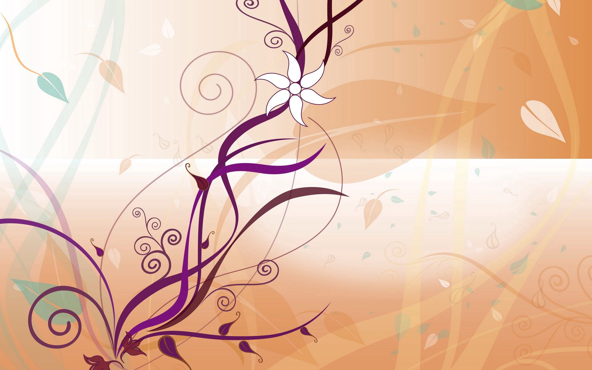 Free download wallpaper Flowers, Violet, Bright, Patterns, Purple, Vector on your PC desktop