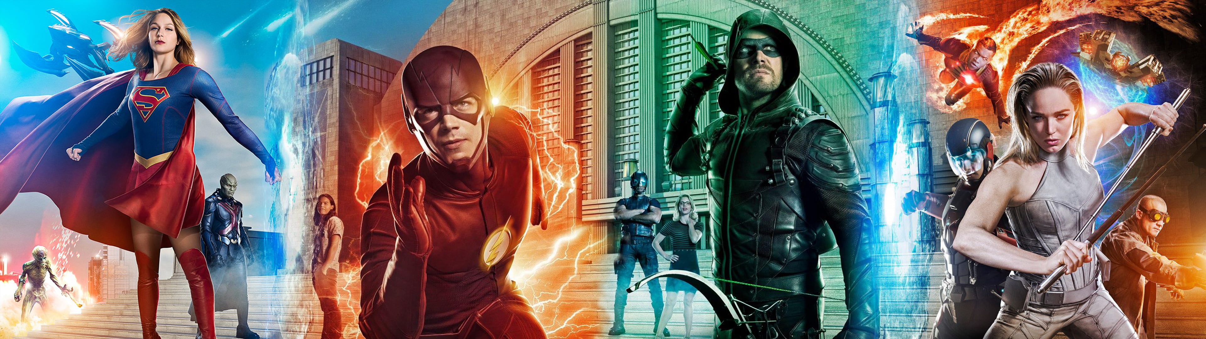 tv show, crossover, arrow (dc comics), flash, supergirl