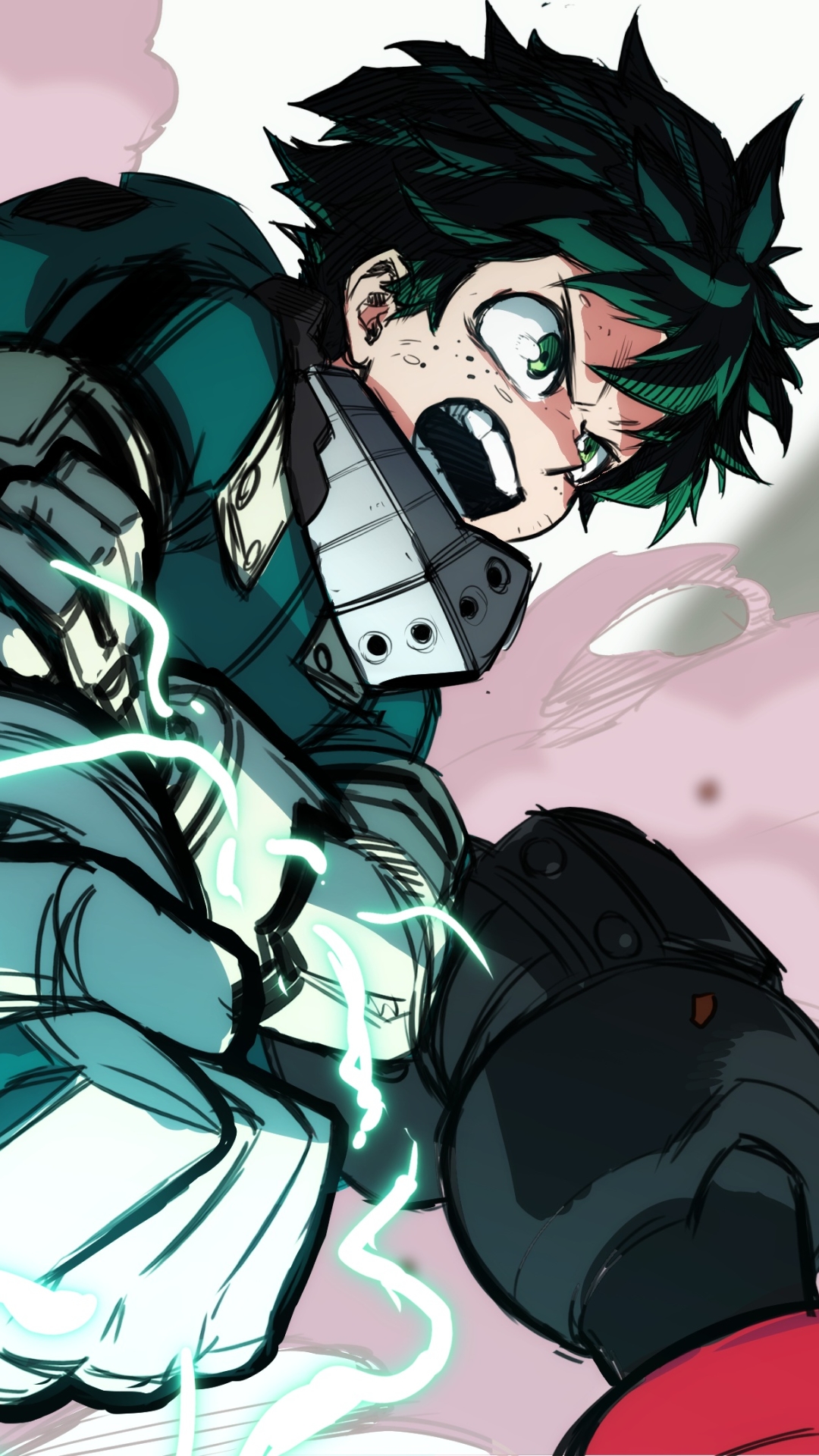 Handy-Wallpaper Animes, Izuku Midoriya, Boku No Hero Academia kostenlos herunterladen.