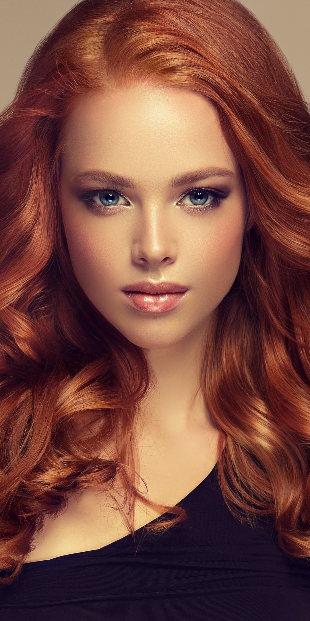 Download mobile wallpaper Redhead, Face, Model, Women, Blue Eyes for free.