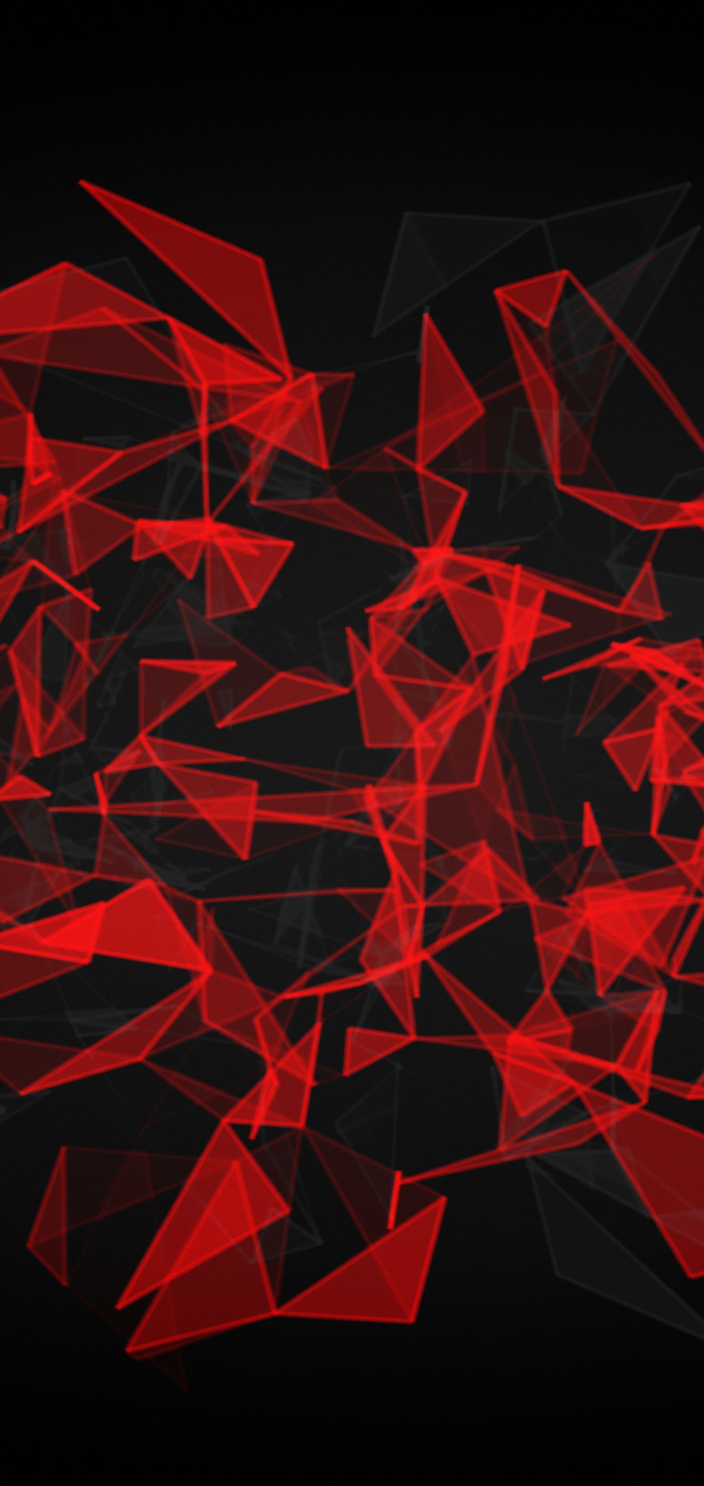 1337127 descargar fondo de pantalla abstracto, rojo, negro, polígono: protectores de pantalla e imágenes gratis