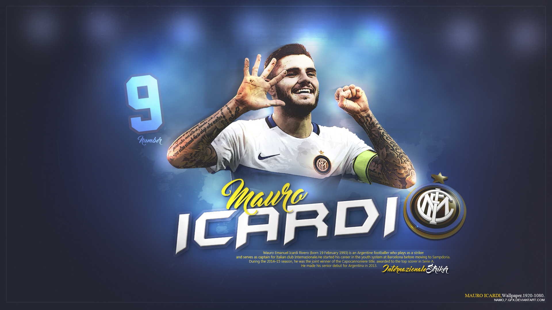 Descarga gratuita de fondo de pantalla para móvil de Fútbol, Deporte, Inter De Milán, Mauro Icardi.