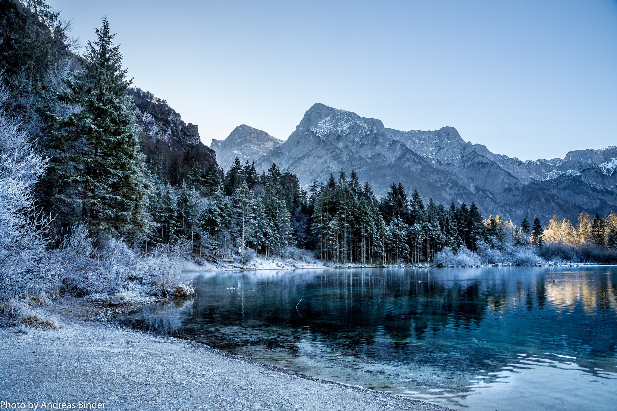 Download mobile wallpaper Winter, Lakes, Lake, Earth for free.