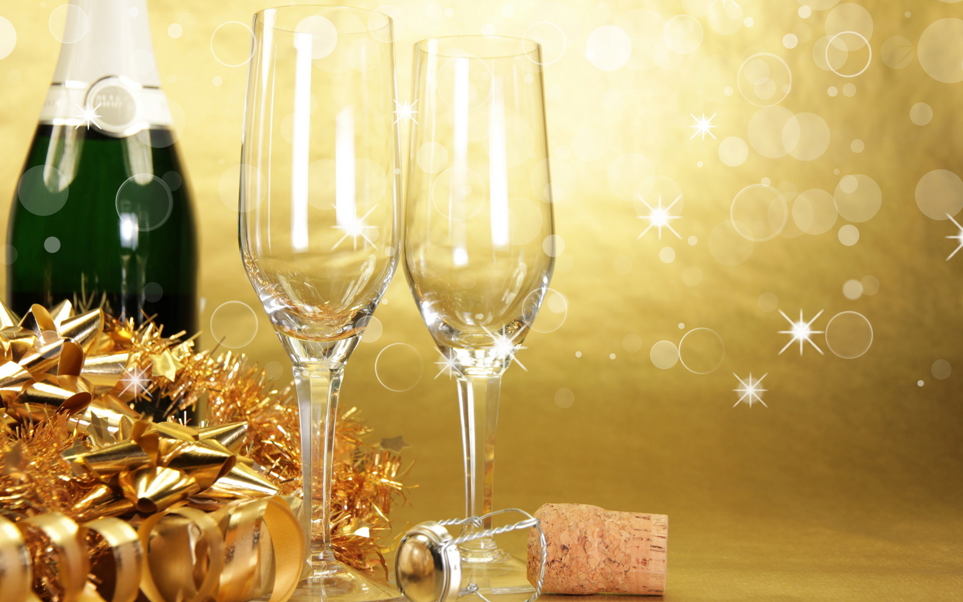 593830 завантажити шпалери шампанське, свято, новий рік, скло - заставки і картинки безкоштовно