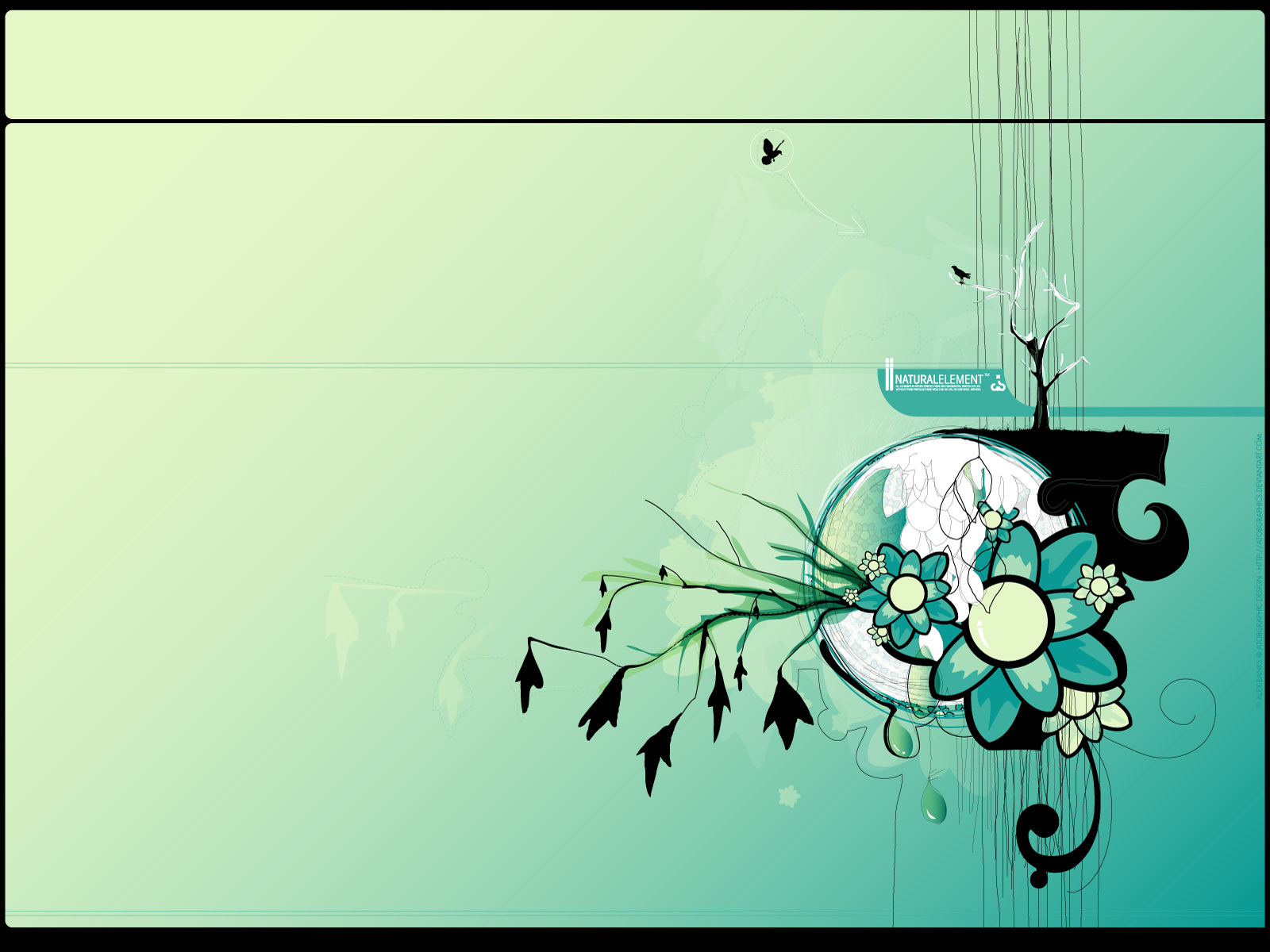 Free download wallpaper Vector, Flower, Bird, Artistic on your PC desktop