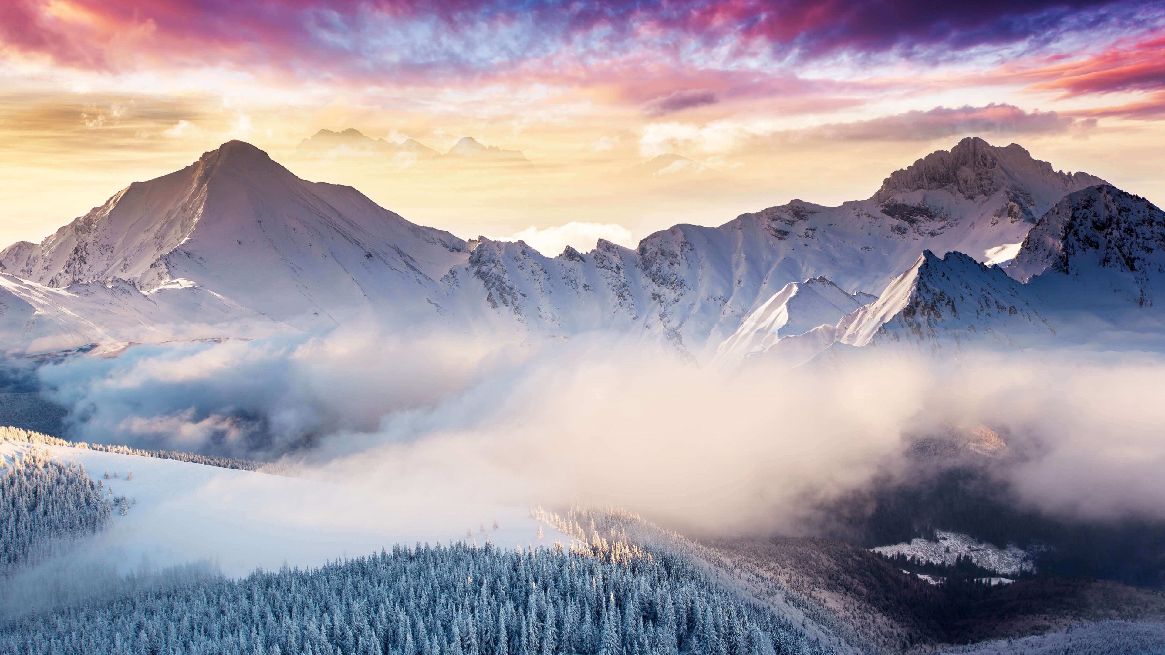 Free download wallpaper Mountains, Snow, Mountain, Earth on your PC desktop