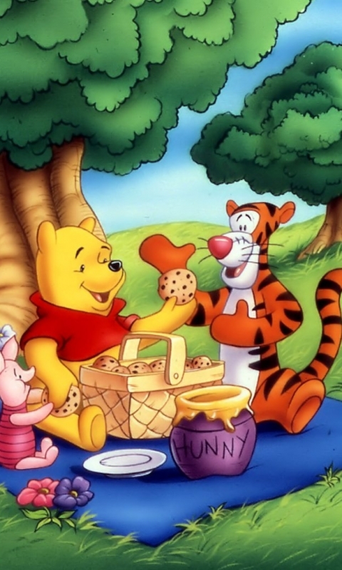 Baixar papel de parede para celular de Piquenique, Programa De Tv, Ursinho Pooh, Tigre (Winnie The Pooh), Leitão (Winnie The Pooh) gratuito.