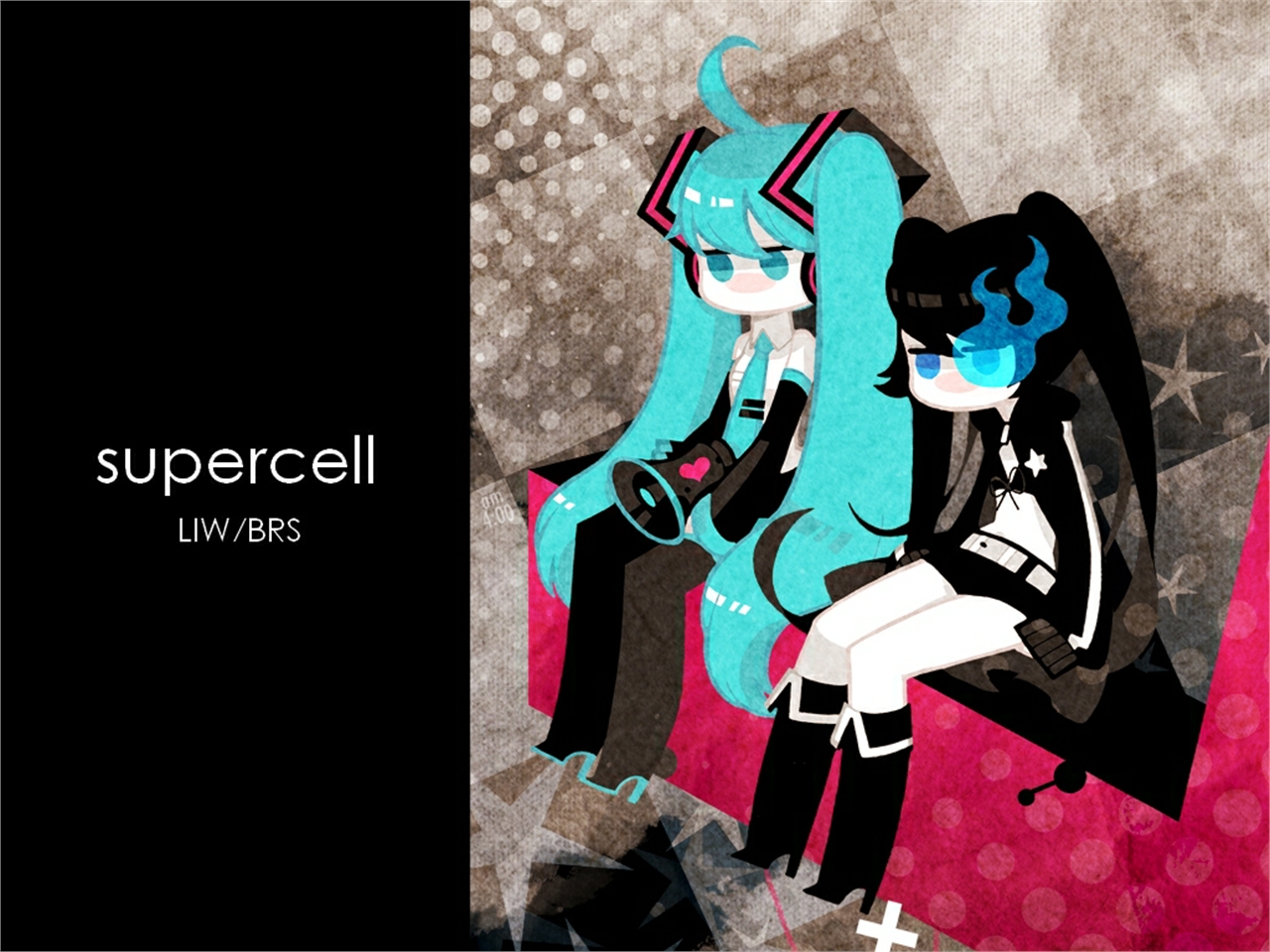 Téléchargez des papiers peints mobile Black Rock Shooter, Animé, Hatsune Miku gratuitement.