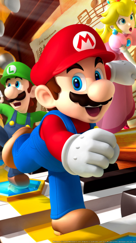 video game, mario party ds, mario cell phone wallpapers