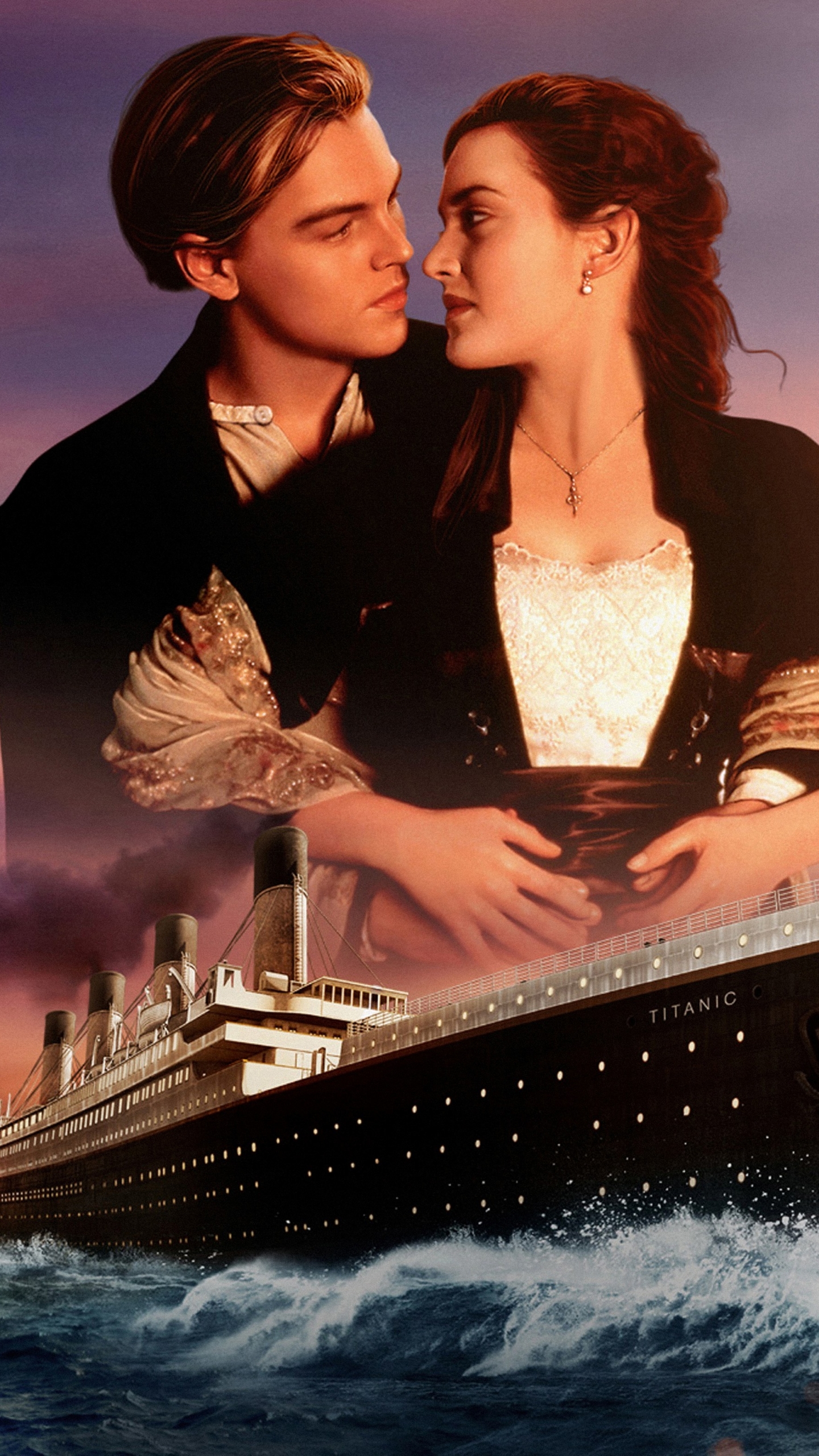Handy-Wallpaper Leonardo Dicaprio, Filme, Titanic, Kate Winslet kostenlos herunterladen.