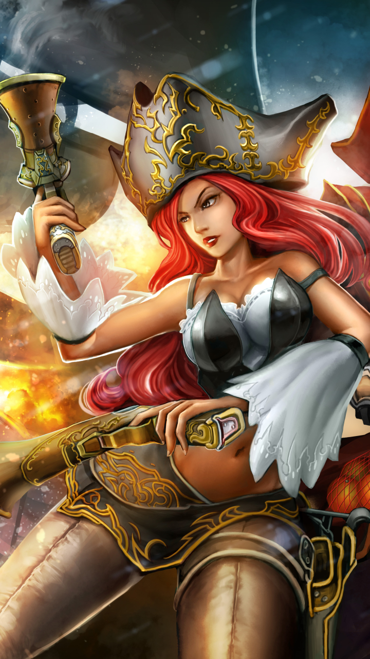 Download mobile wallpaper League Of Legends, Video Game, Gangplank (League Of Legends), Miss Fortune (League Of Legends) for free.
