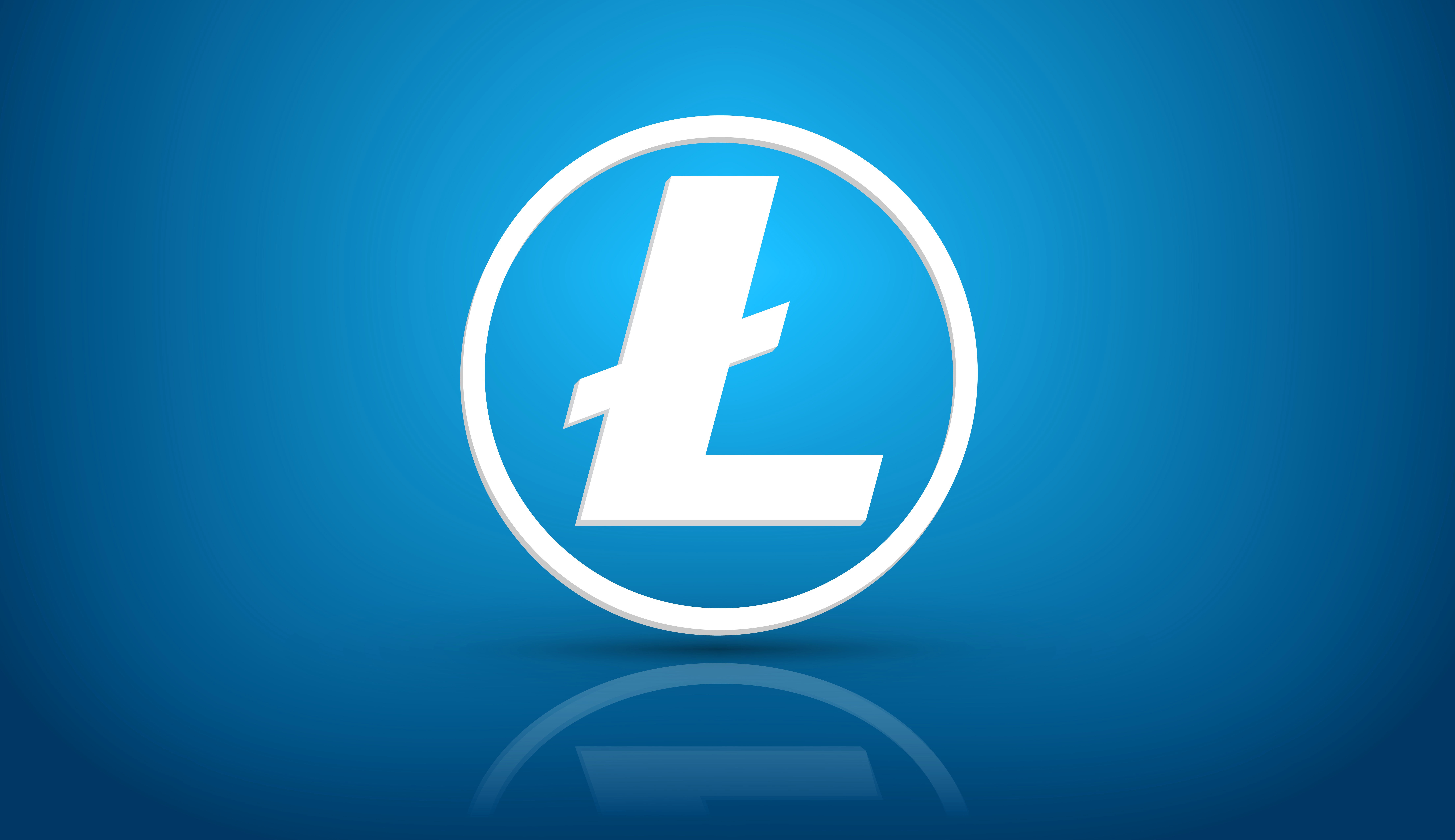 Download mobile wallpaper Technology, Logo, Cryptocurrency, Litecoin for free.