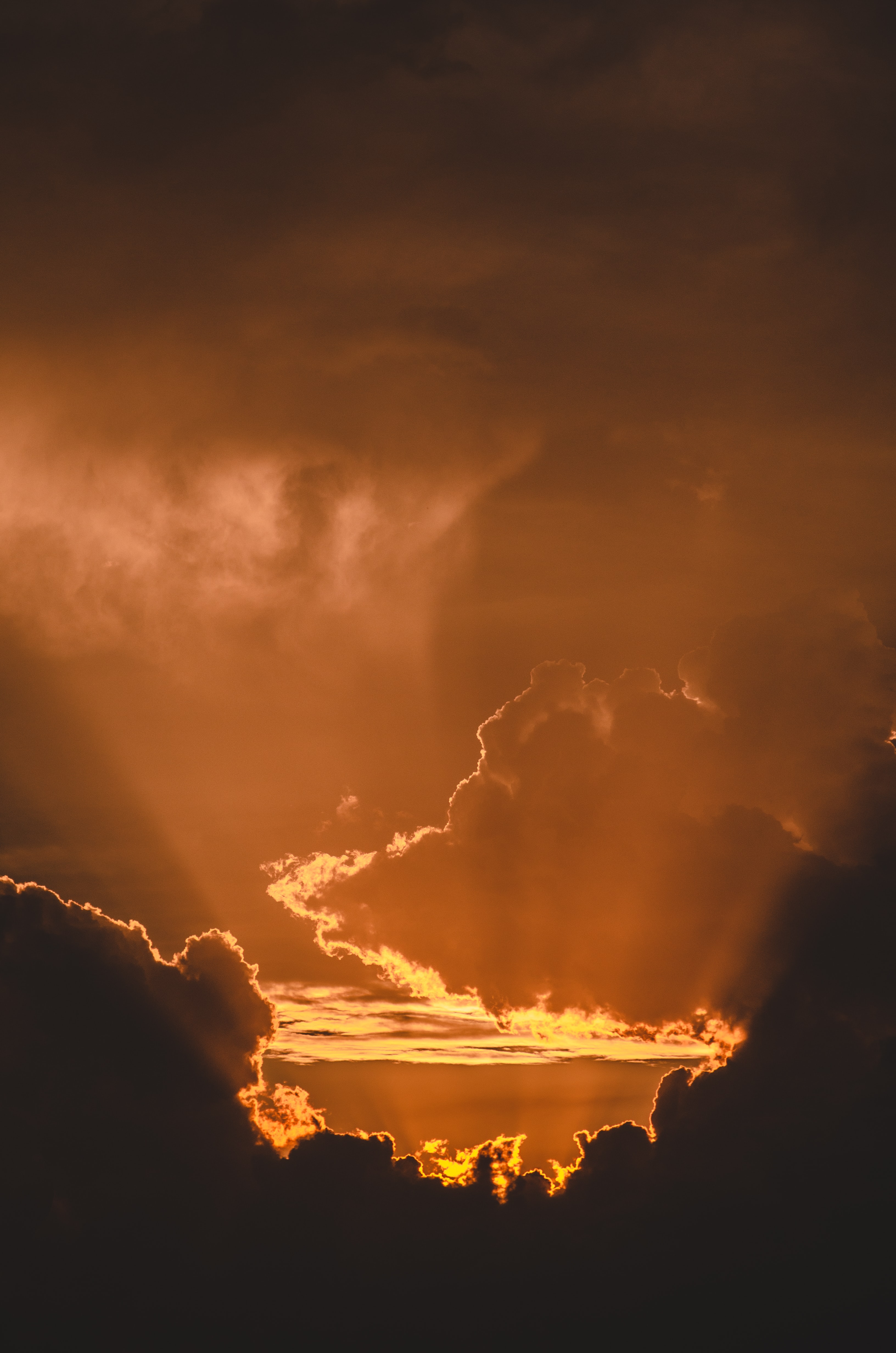 Download mobile wallpaper Clouds, Glare, Sunset, Nature, Horizon, Sun for free.