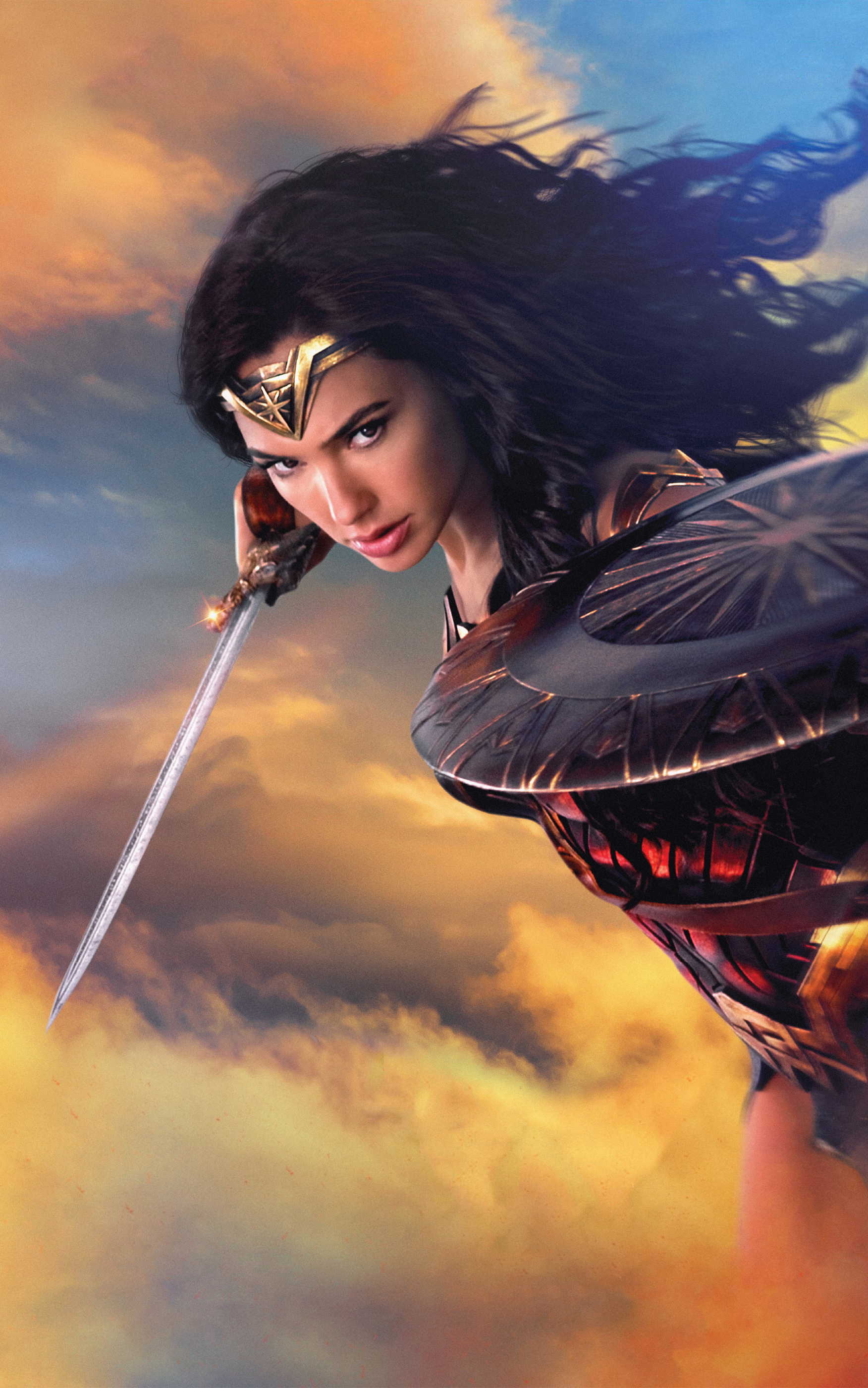 Handy-Wallpaper Filme, Wonderwoman, Gal Gadot, Wonder Woman kostenlos herunterladen.