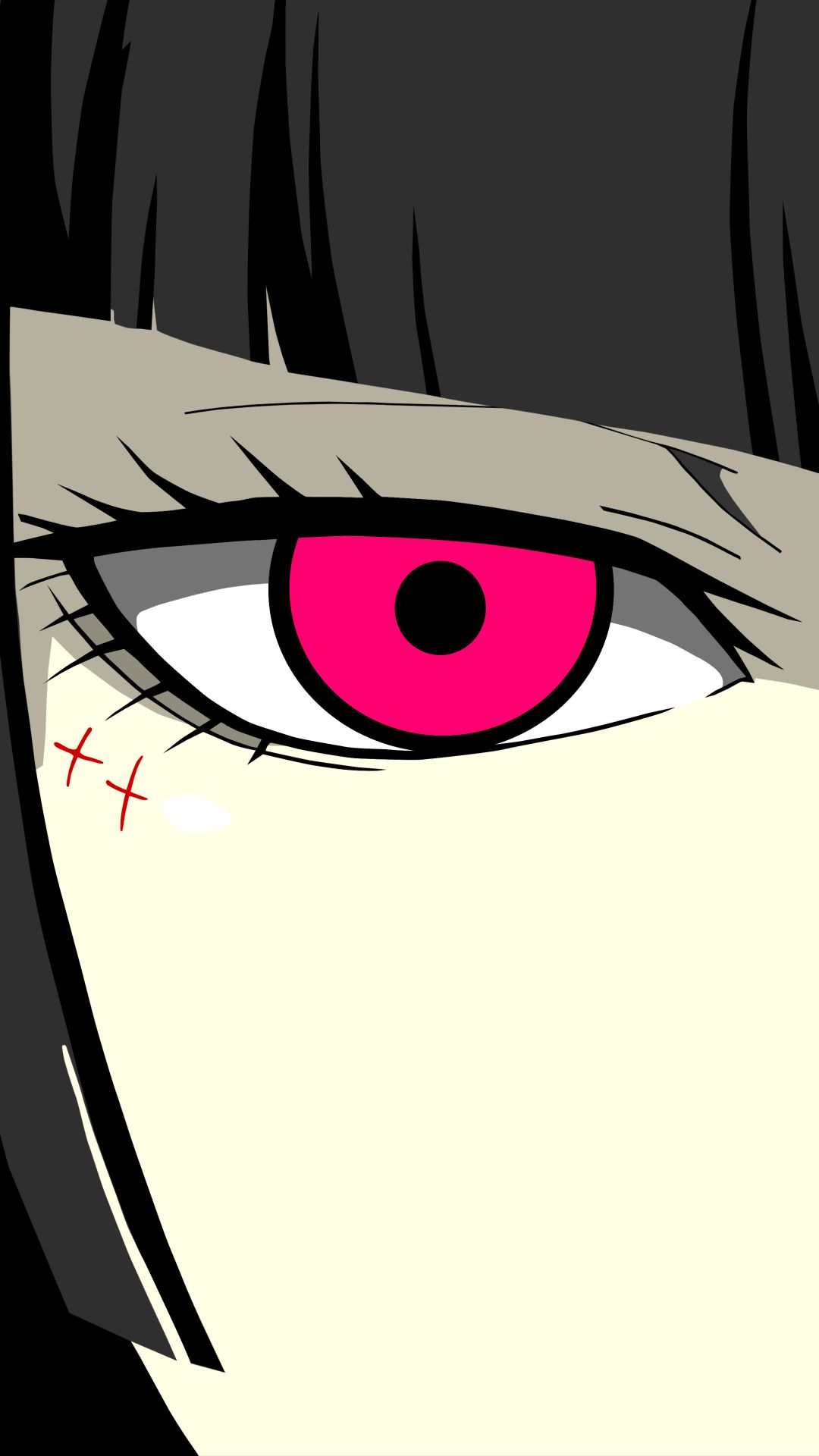 Download mobile wallpaper Anime, Black Hair, Minimalist, Pink Eyes, Tokyo Ghoul:re, Juuzou Suzuya for free.