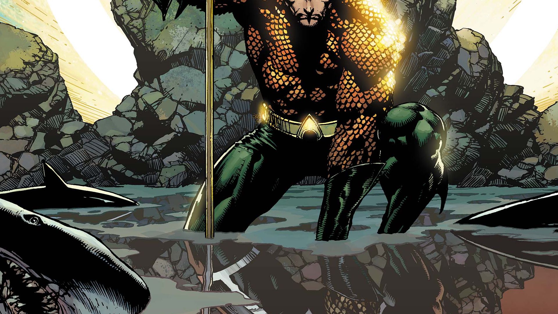 Handy-Wallpaper Comics, Aquaman kostenlos herunterladen.