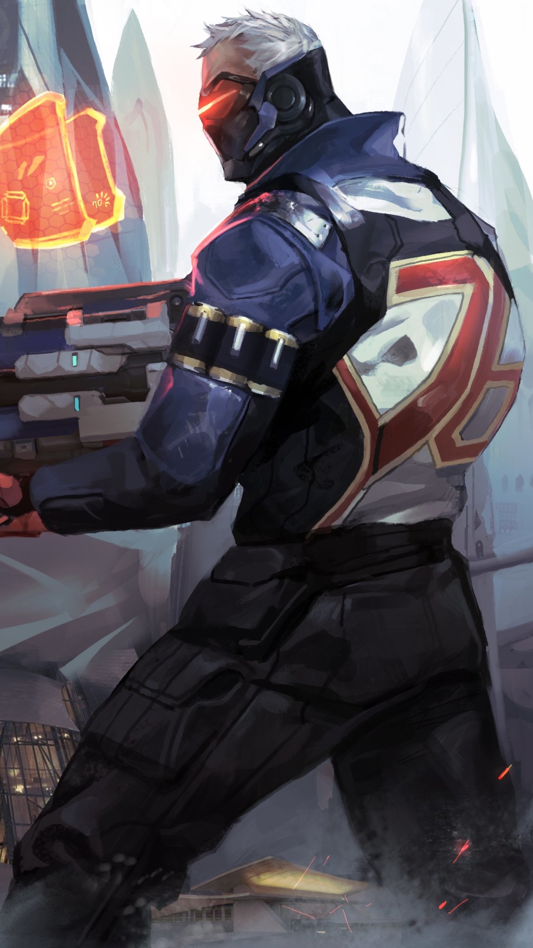 Download mobile wallpaper Overwatch, Video Game, Soldier: 76 (Overwatch) for free.