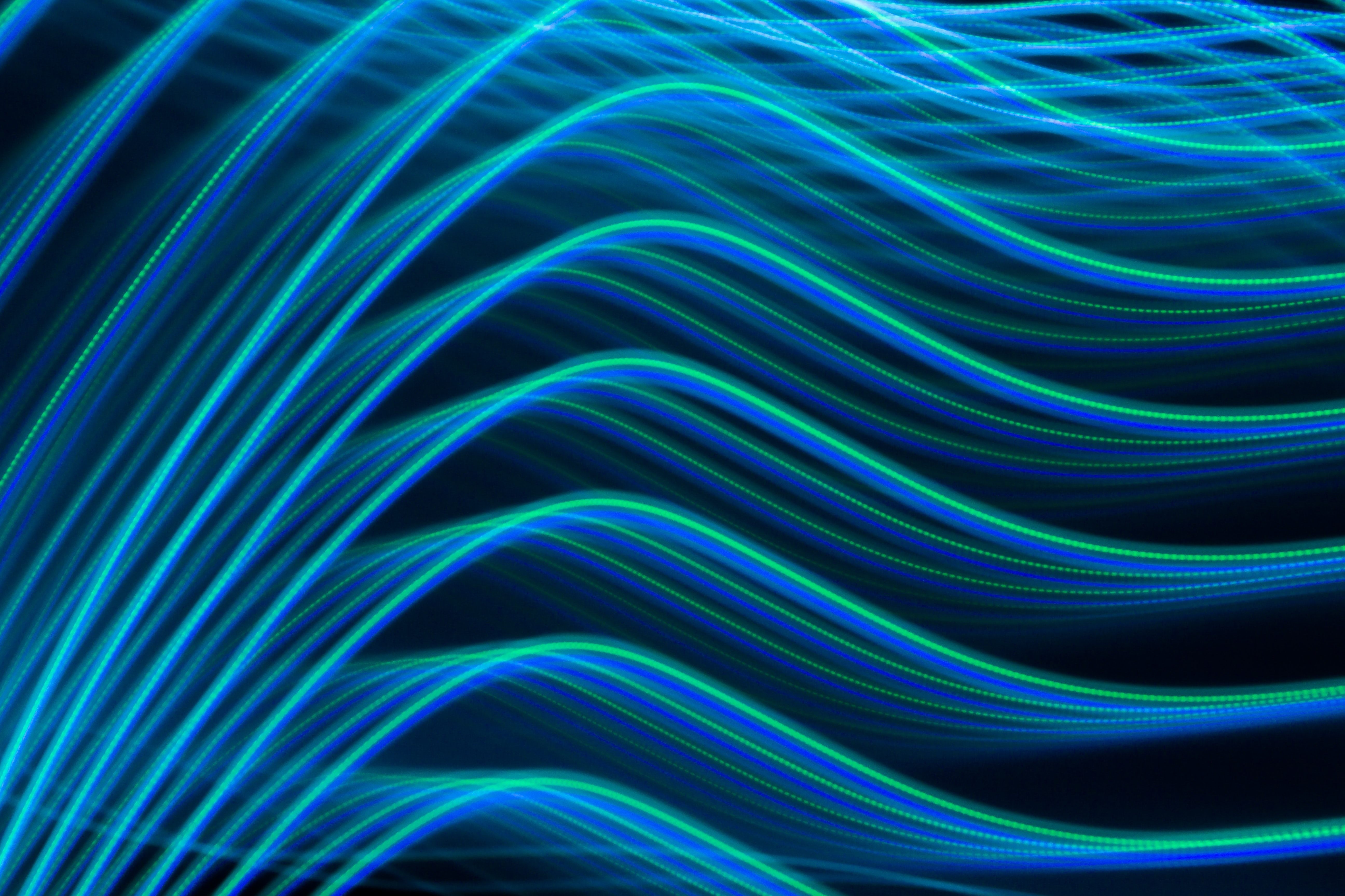 Free download wallpaper Streaks, Abstract, Wavy, Lines, Stripes, Neon on your PC desktop