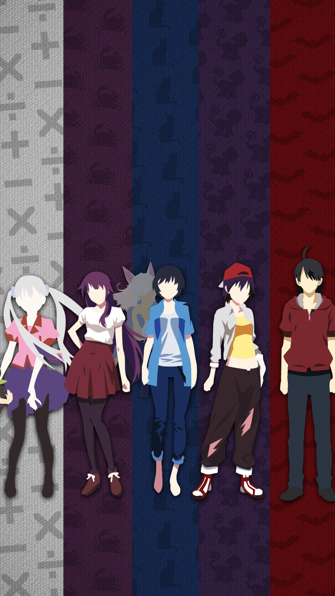 Download mobile wallpaper Anime, Minimalist, Monogatari (Series) for free.