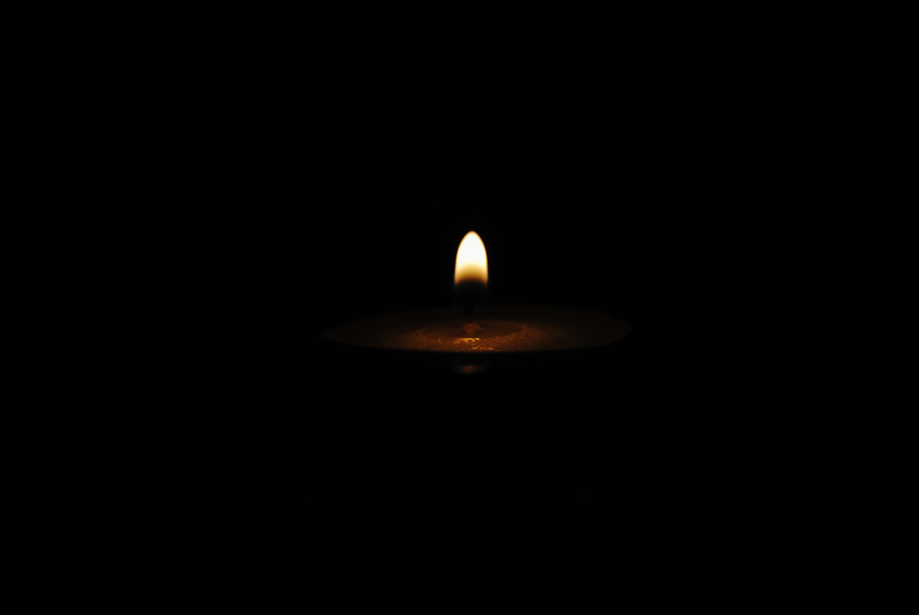 Download mobile wallpaper Flame, Candle, Dark for free.