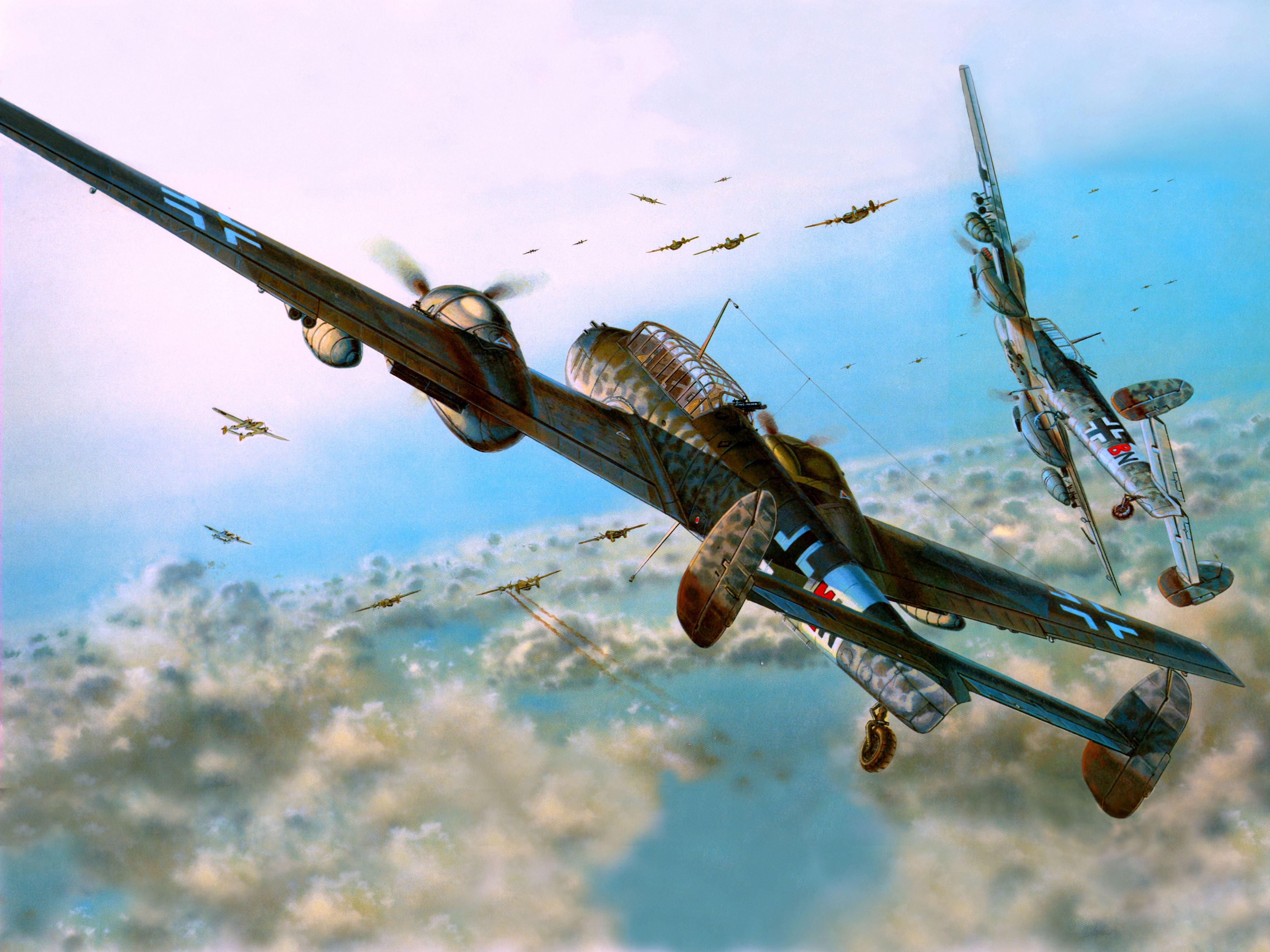 300593 Fonds d'écran et Messerschmitt Bf 110 images sur le bureau. Téléchargez les économiseurs d'écran  sur PC gratuitement