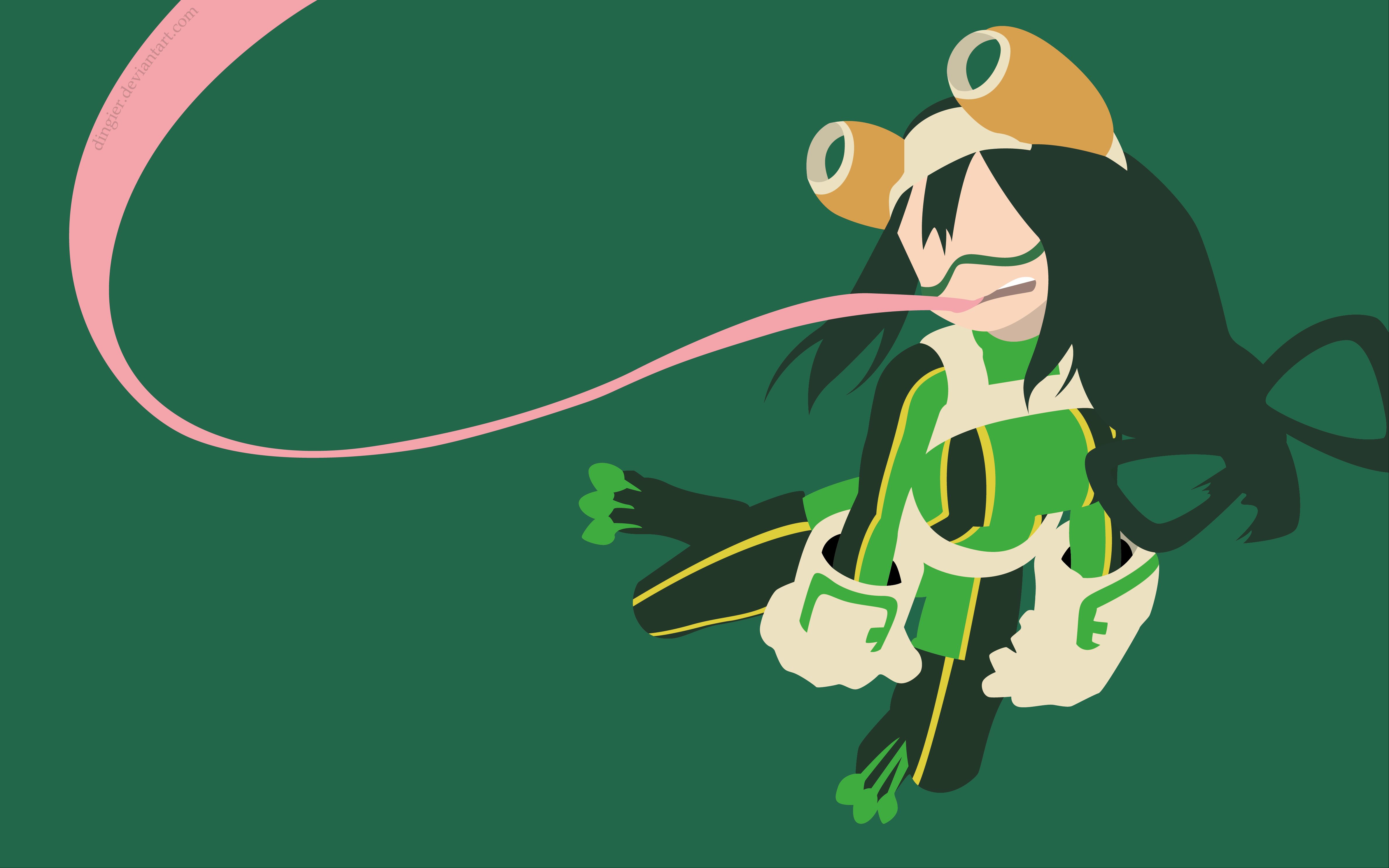 Handy-Wallpaper Animes, Boku No Hero Academia, Tsuyu Asui kostenlos herunterladen.